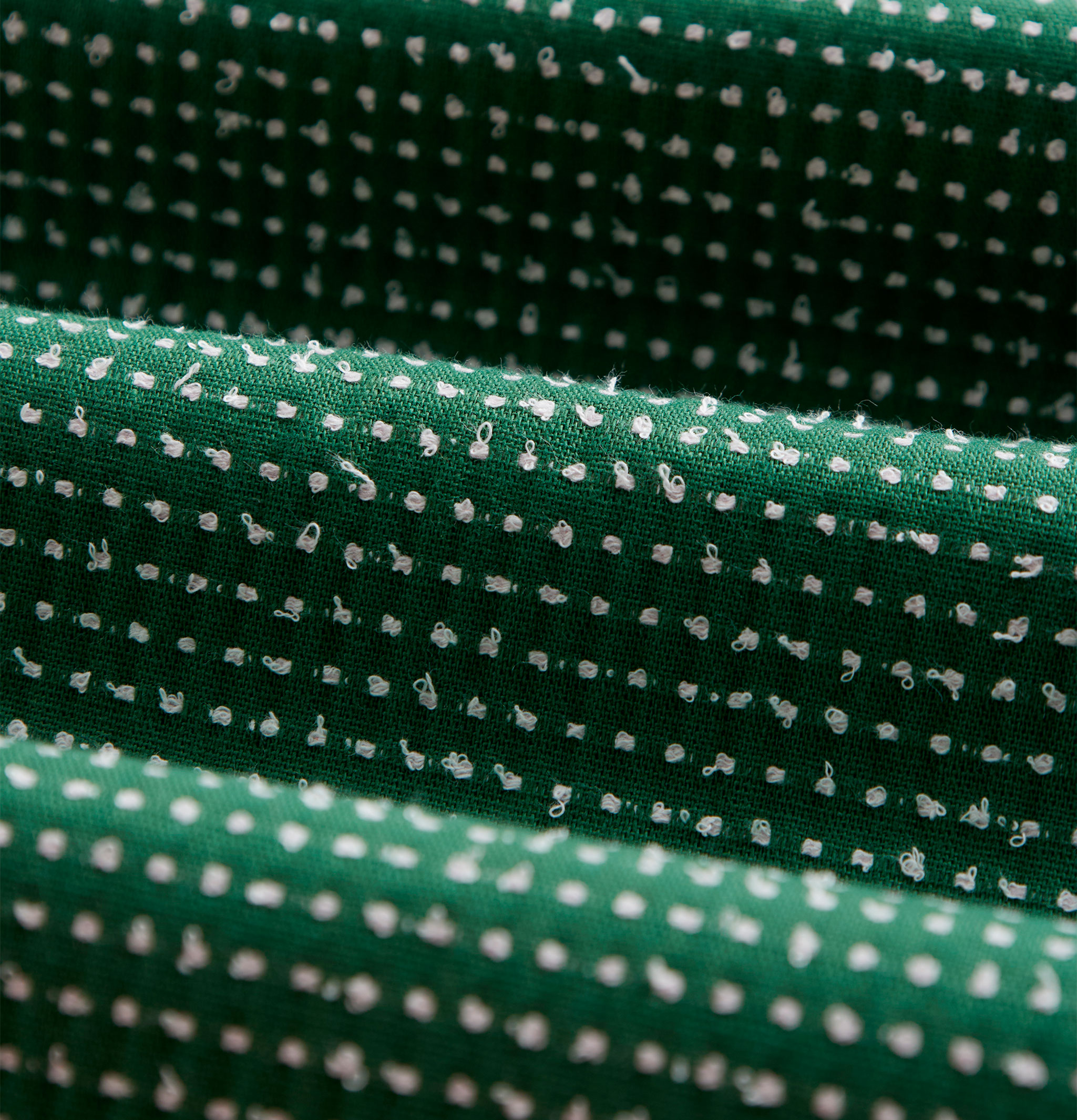 Portuguese Flannel Chemise Dots Green