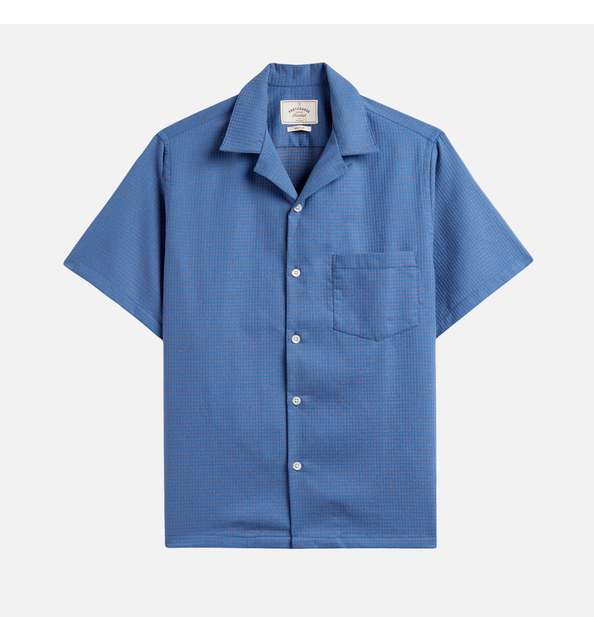 Portuguese Flannel Chemise Dots Blue