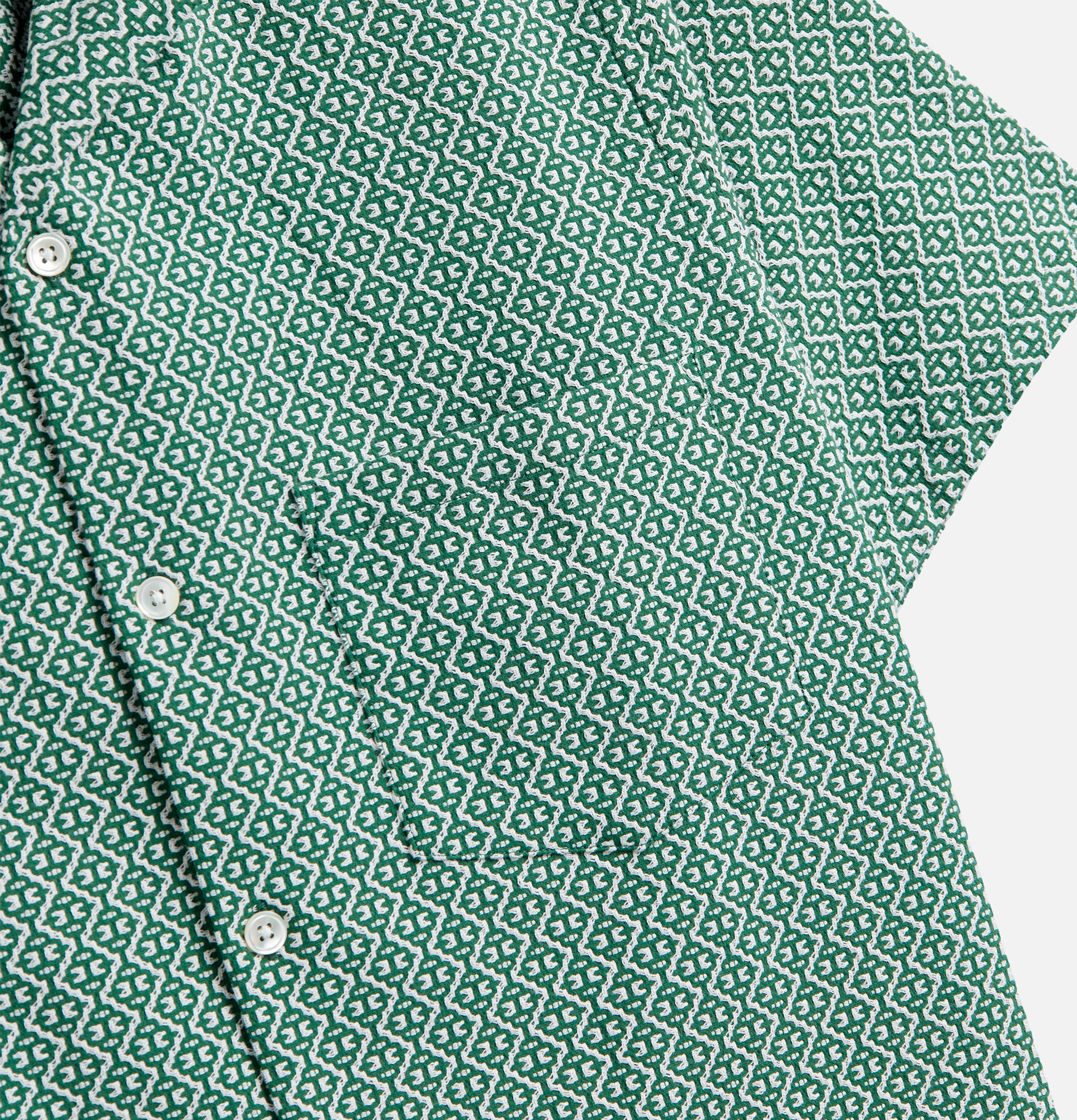 Portuguese Flannel Chemise Tile Green