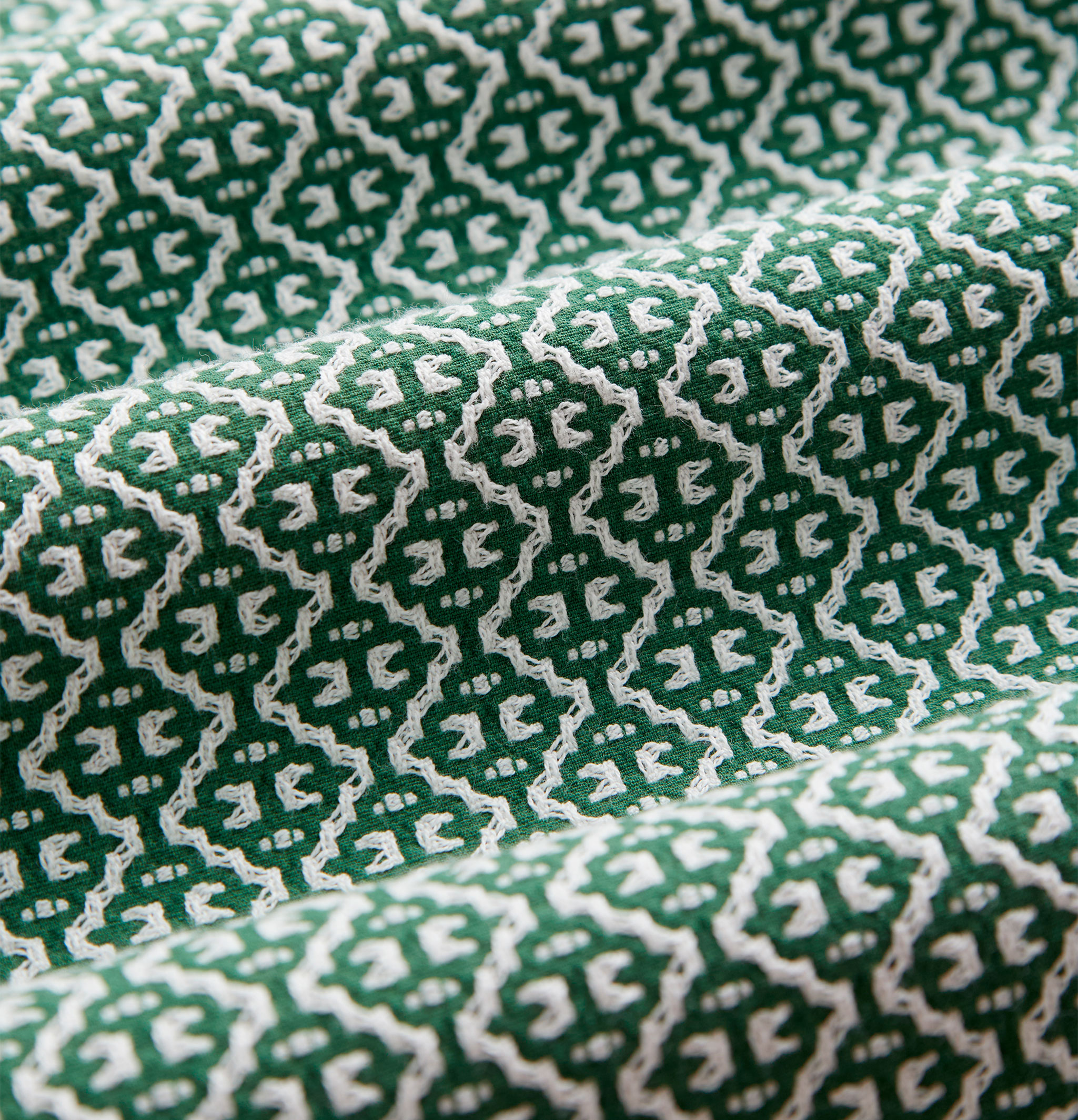 Portuguese Flannel Chemise Tile Green