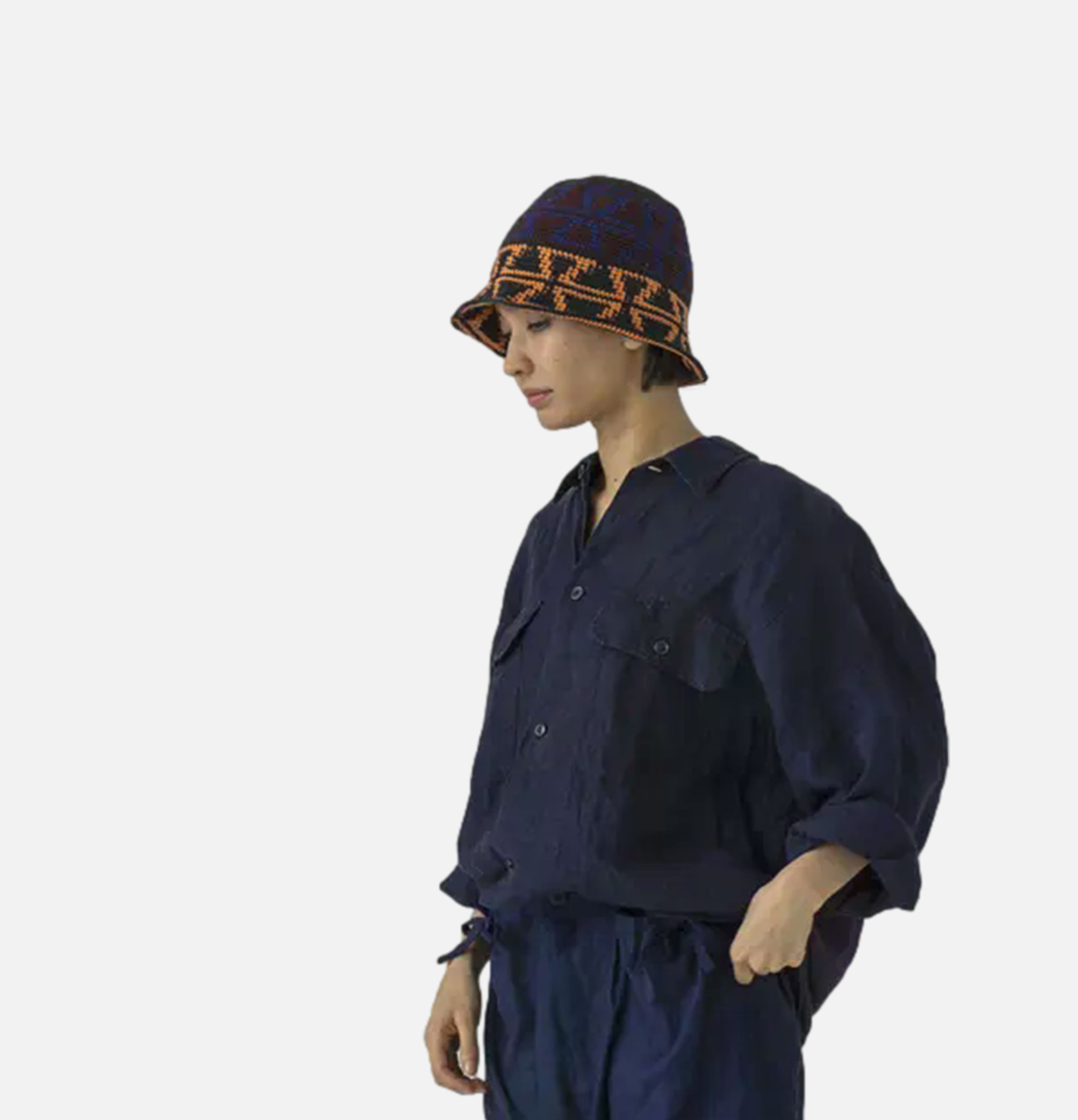 Sublime Chapeau Fine Handknit Charcoal Mix