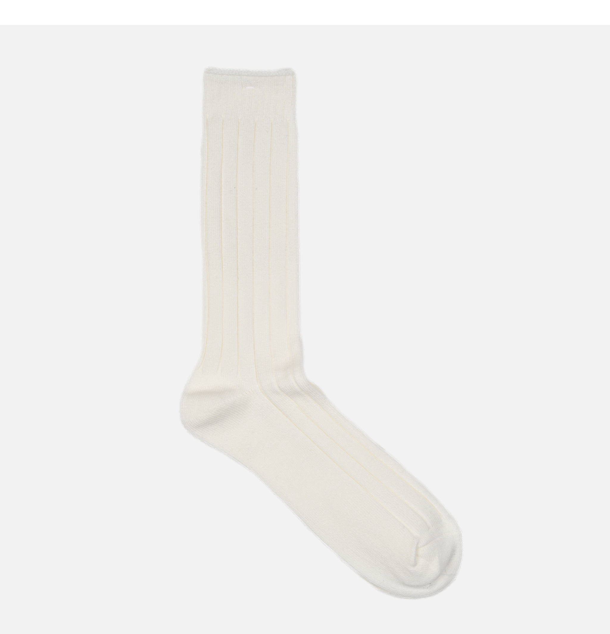 Anonymous ISM Bold Rib Crew Socks Off-White