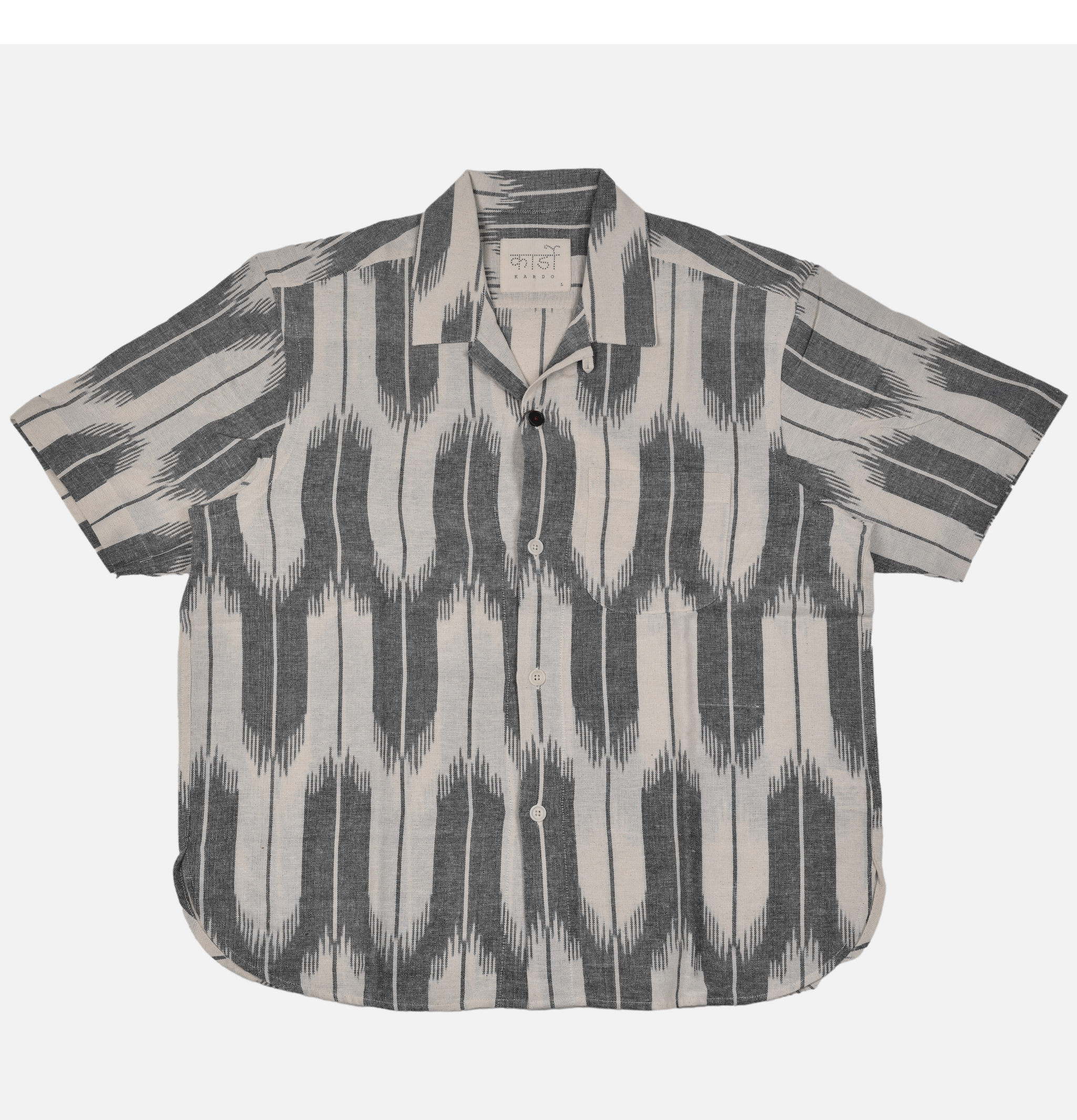 Kardo Ronen Shirt Ikat01 Natural