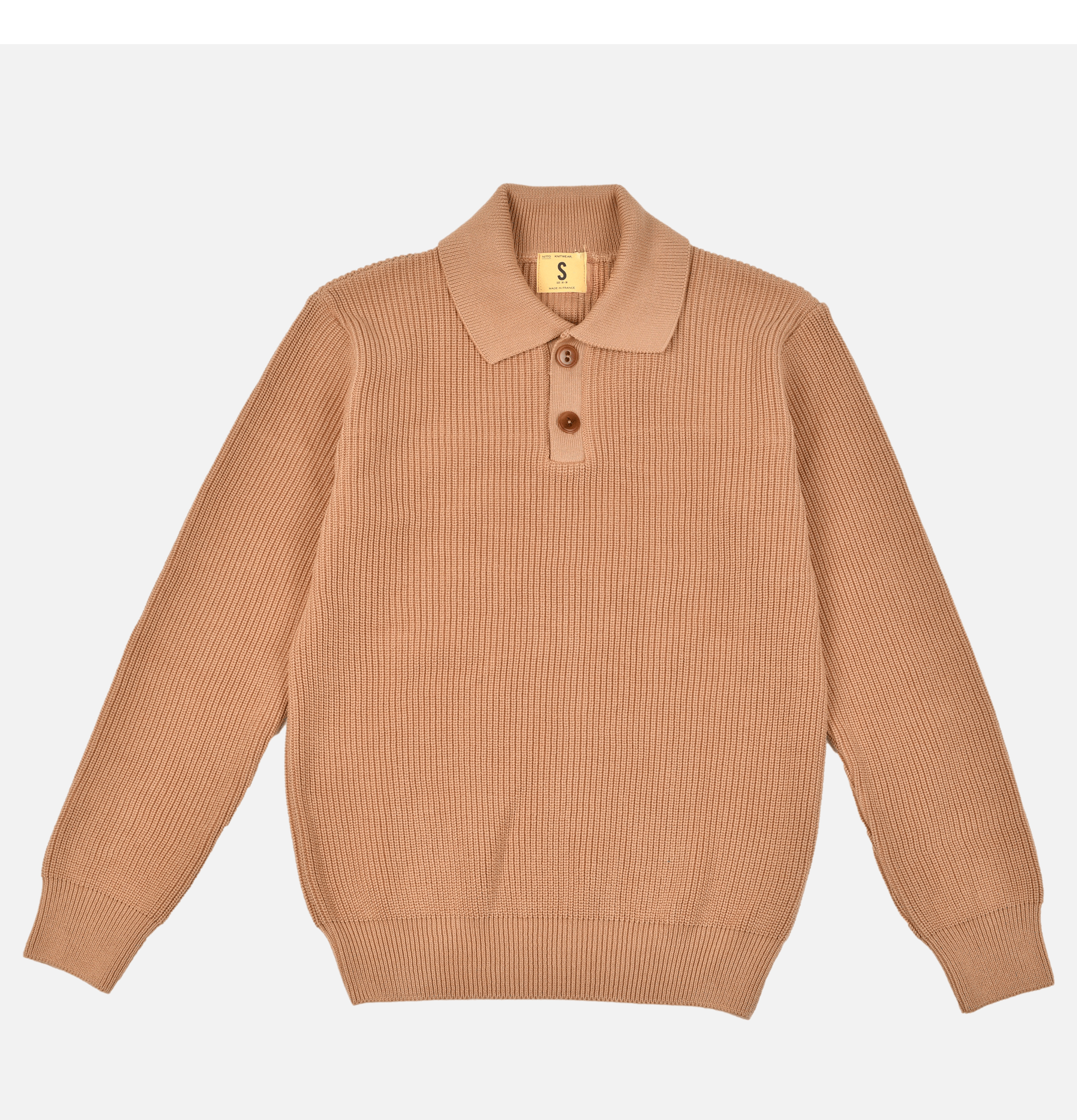 Nitto Knitwear Djivan Polo Camel