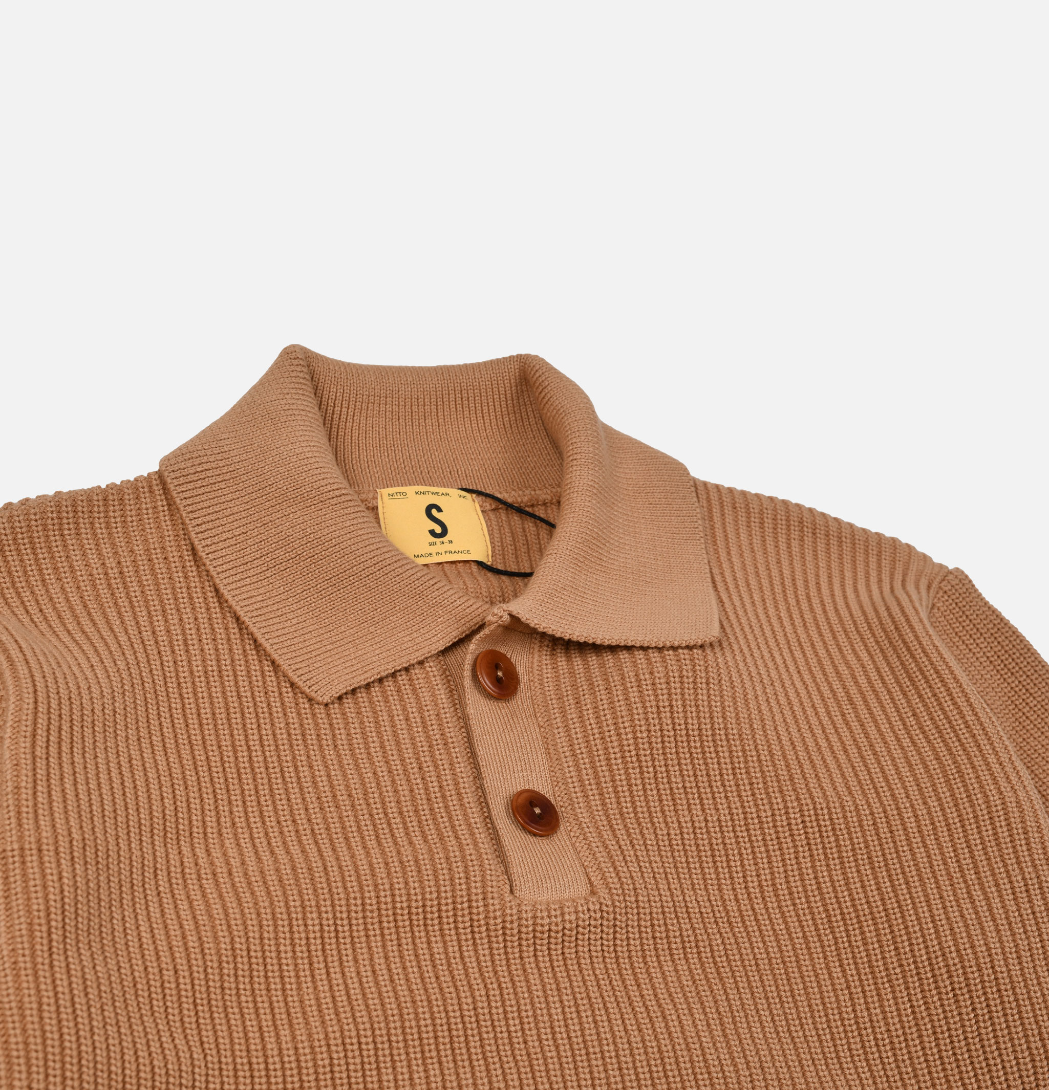 Nitto Knitwear Djivan Polo Camel