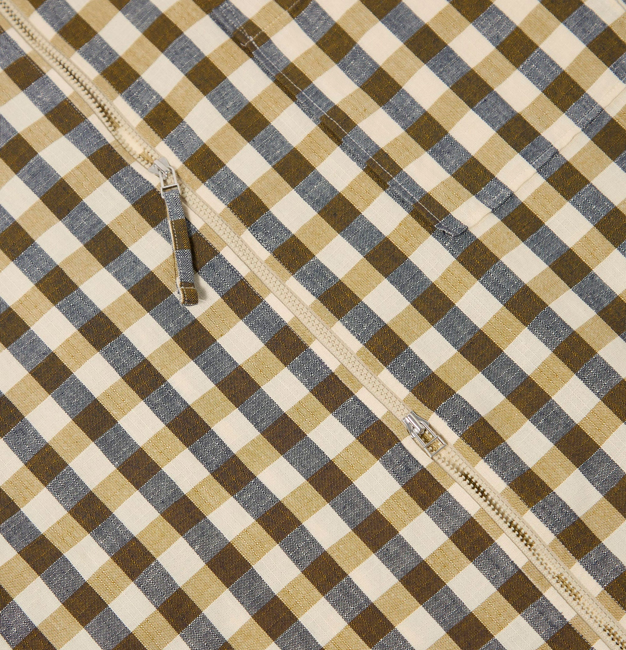 Universal Works Zip Shirt Aberdeen Lincot Olive