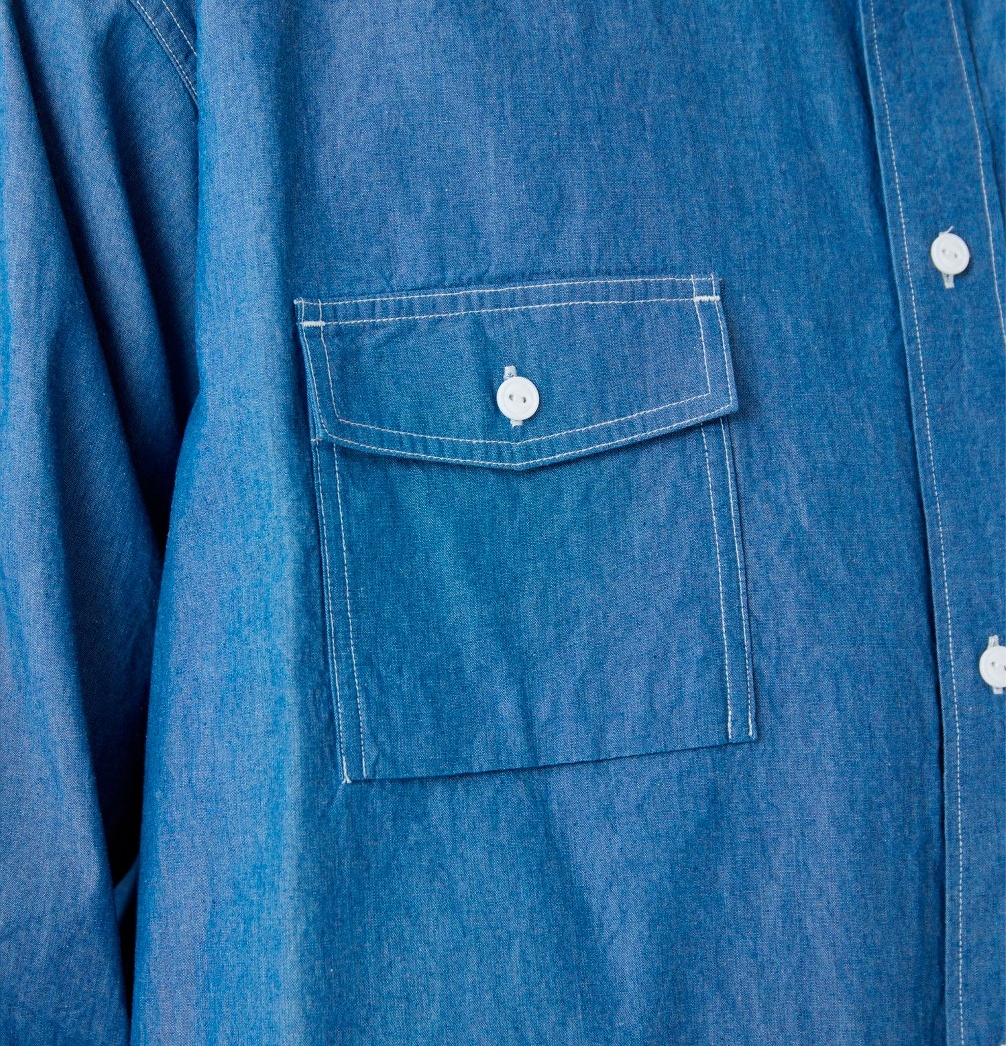 Snow Peak Chambray Work Shirt Blue