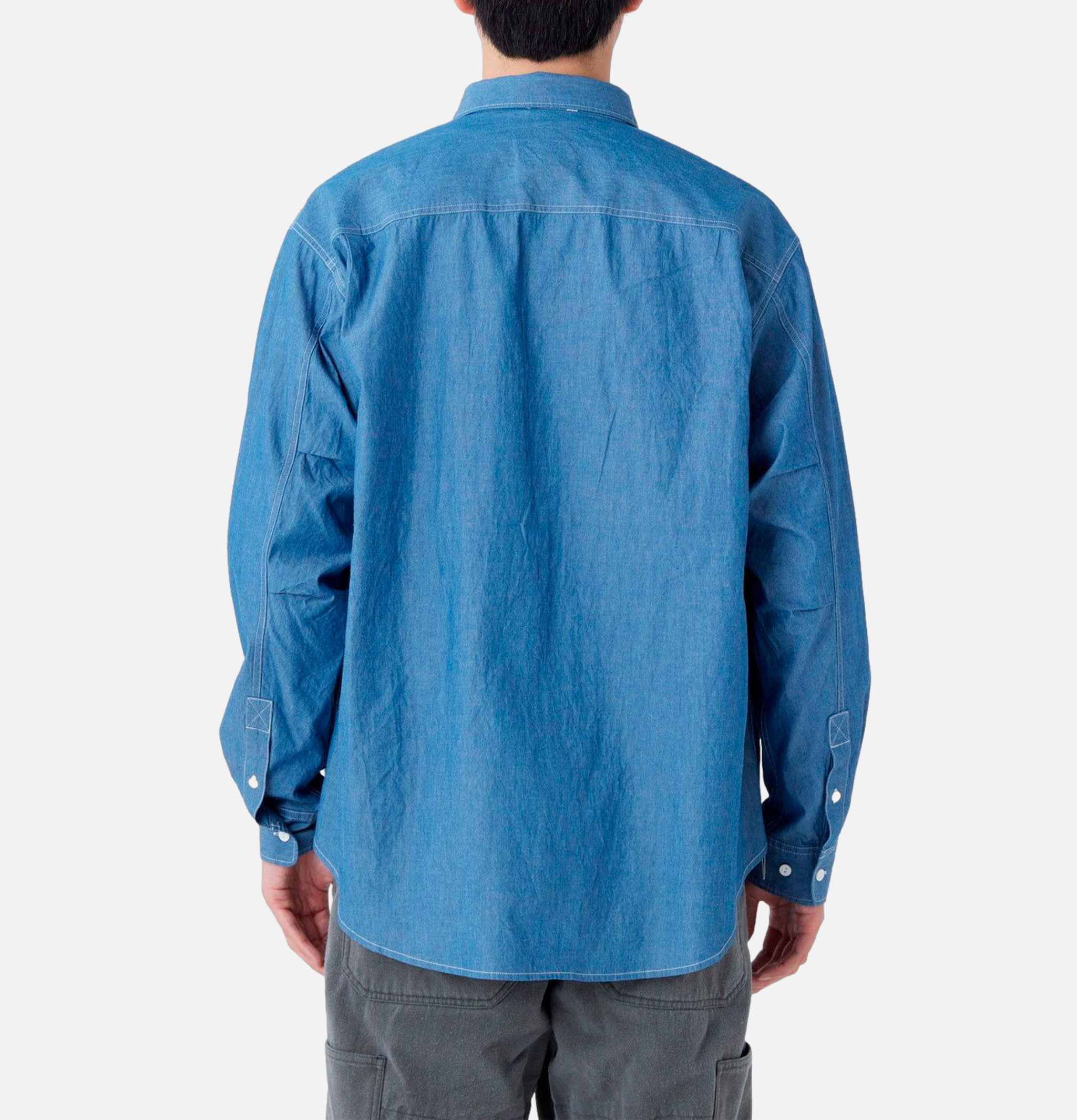 Snow Peak Chambray Work Shirt Blue