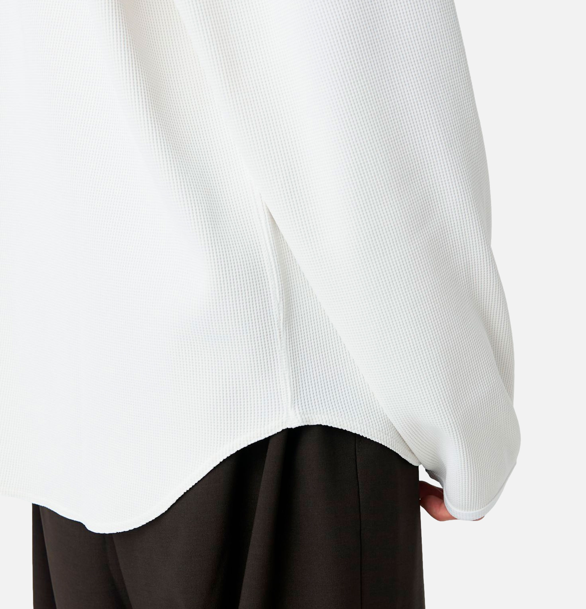 Snow Peak Dry Waffle Long-Sleeve T-Shirt White