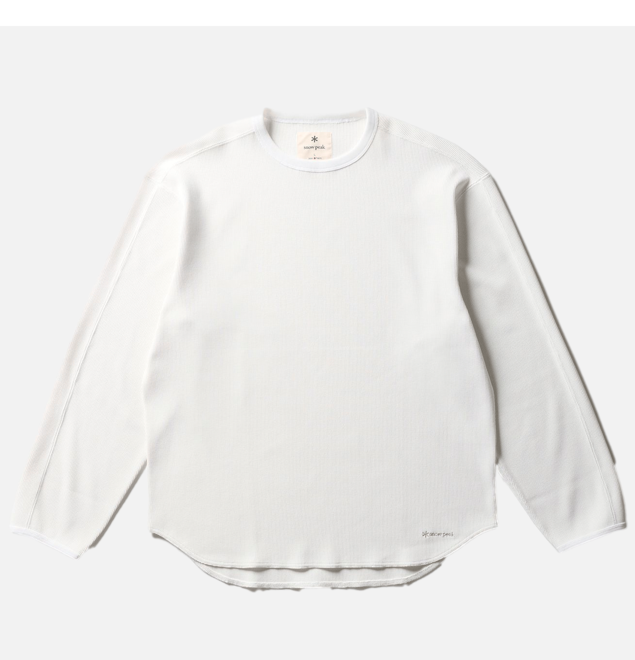 Snow Peak Dry Waffle L/s Tee White