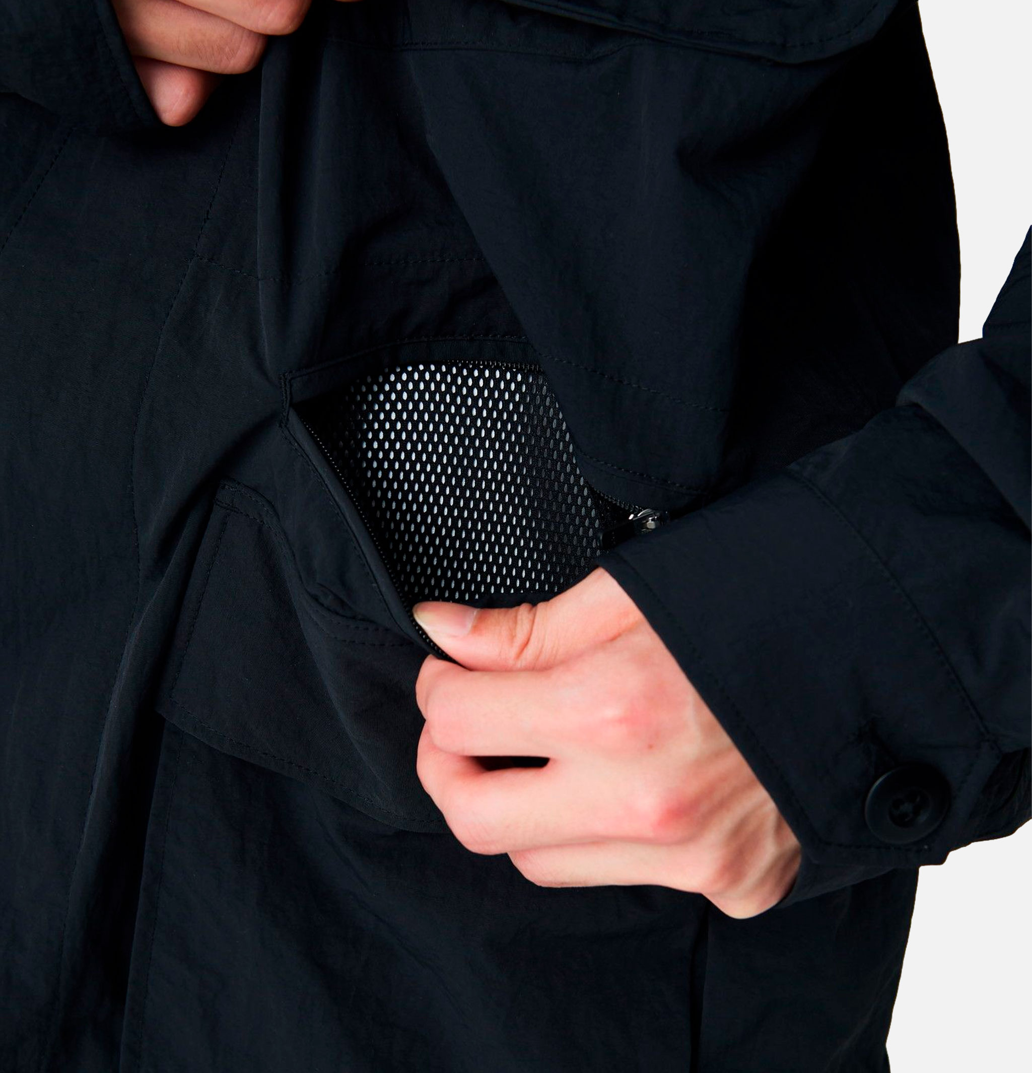 Snow Peak Nylon Washer Jacket Black