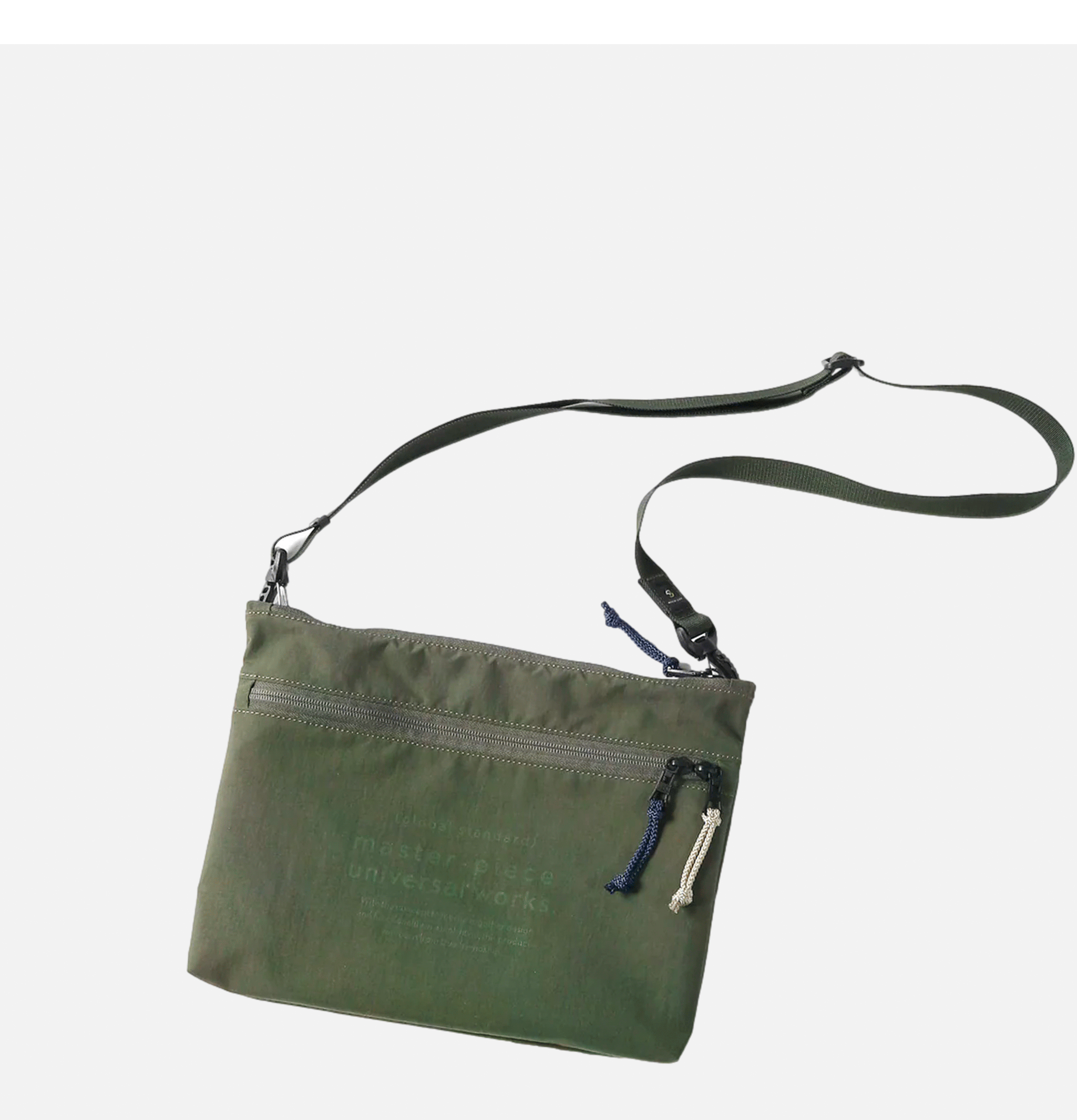 Master Pieces x Universal Works Sacoche Canvas Olive