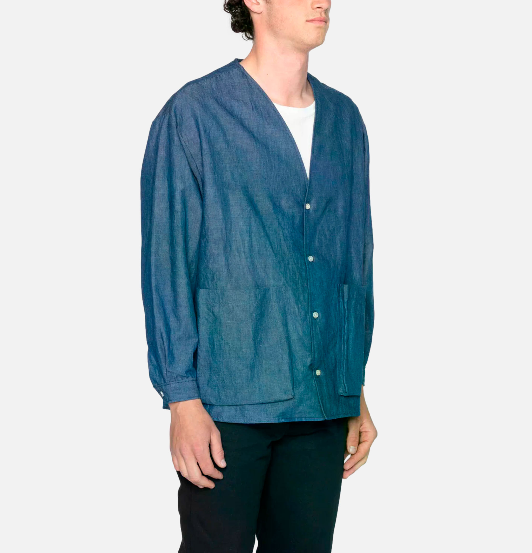 Naked & Famous Wise Guy Linen Blend Denim Jkt