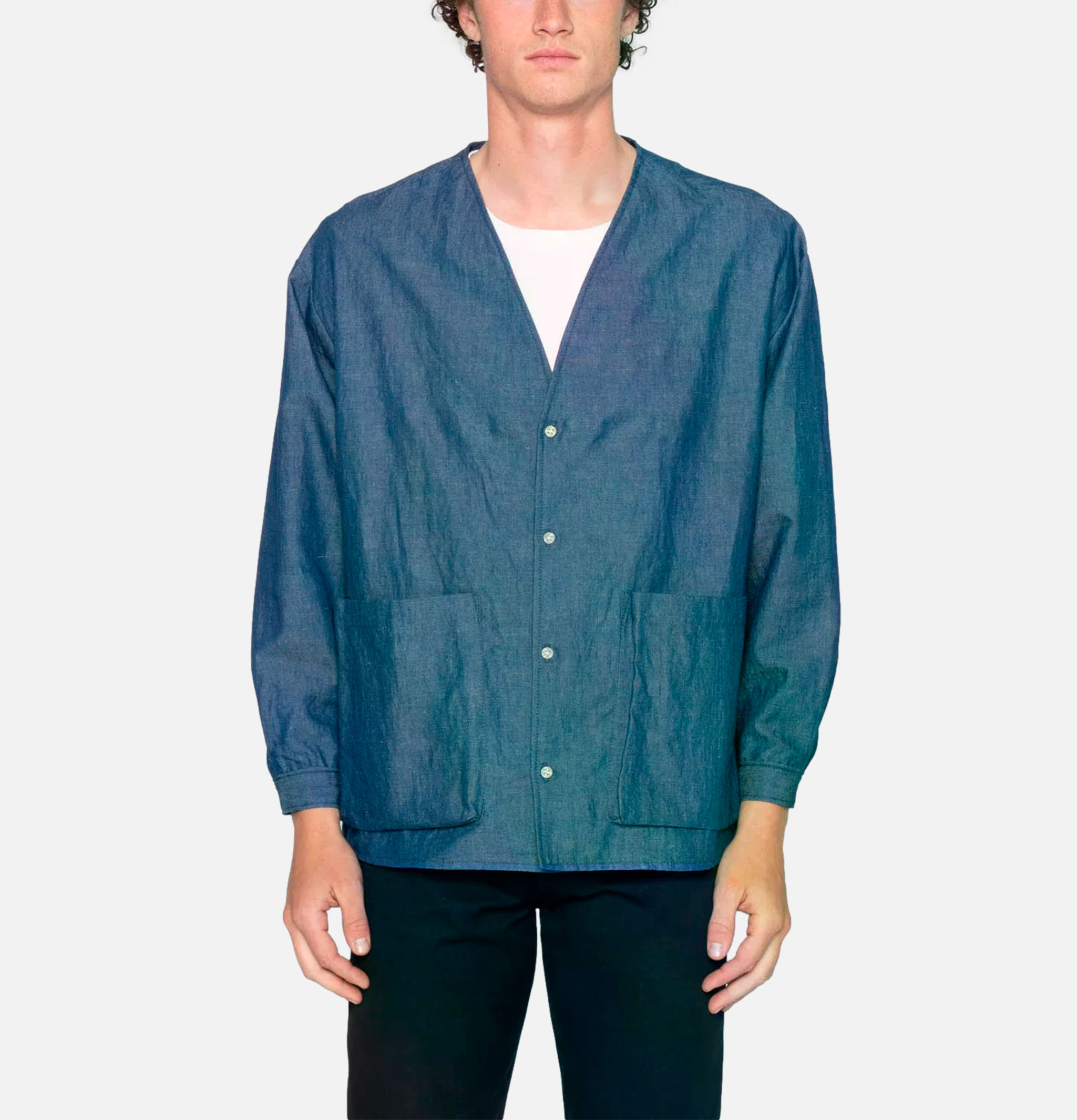 Naked & Famous Wise Guy Linen Blend Denim Jkt