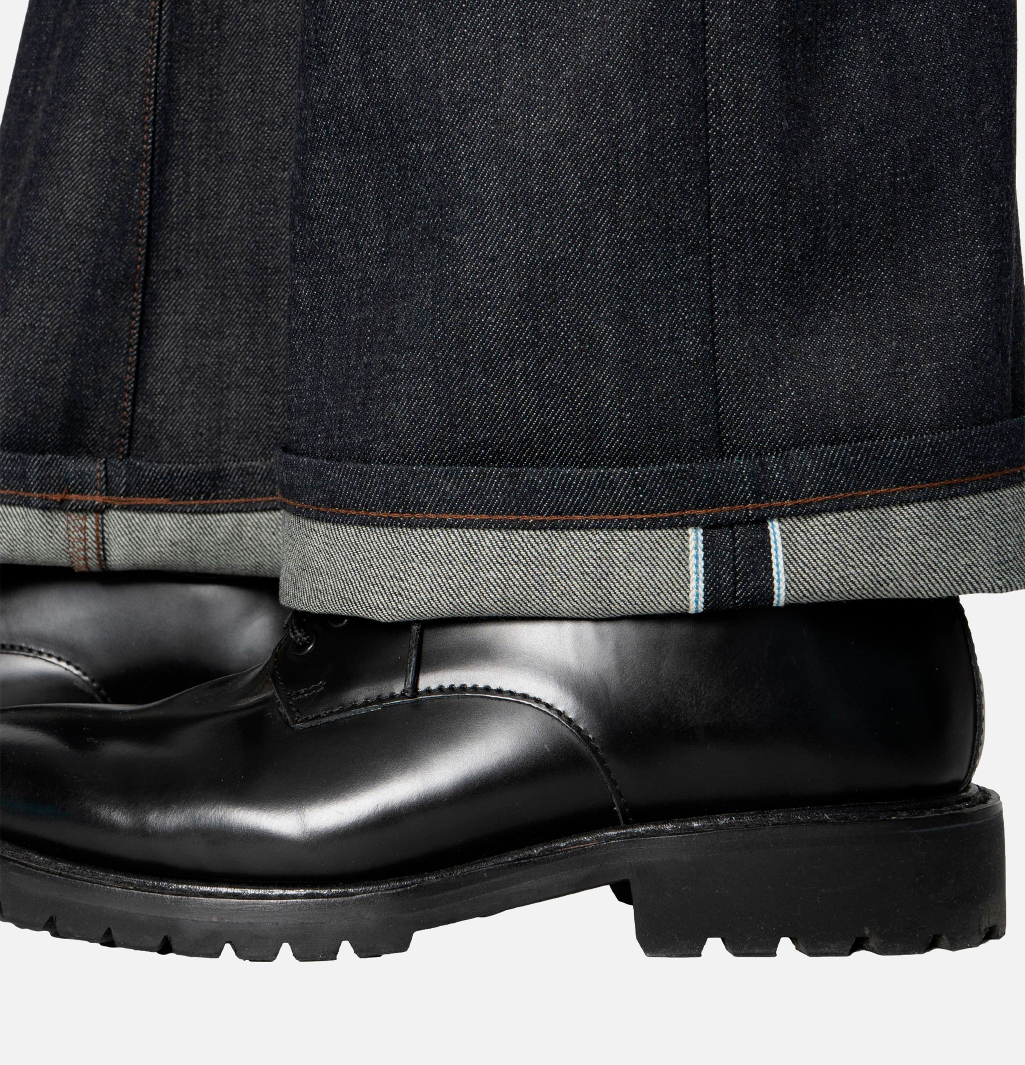 Naked & Famous Groovy Guy Blue Grass Selvedge