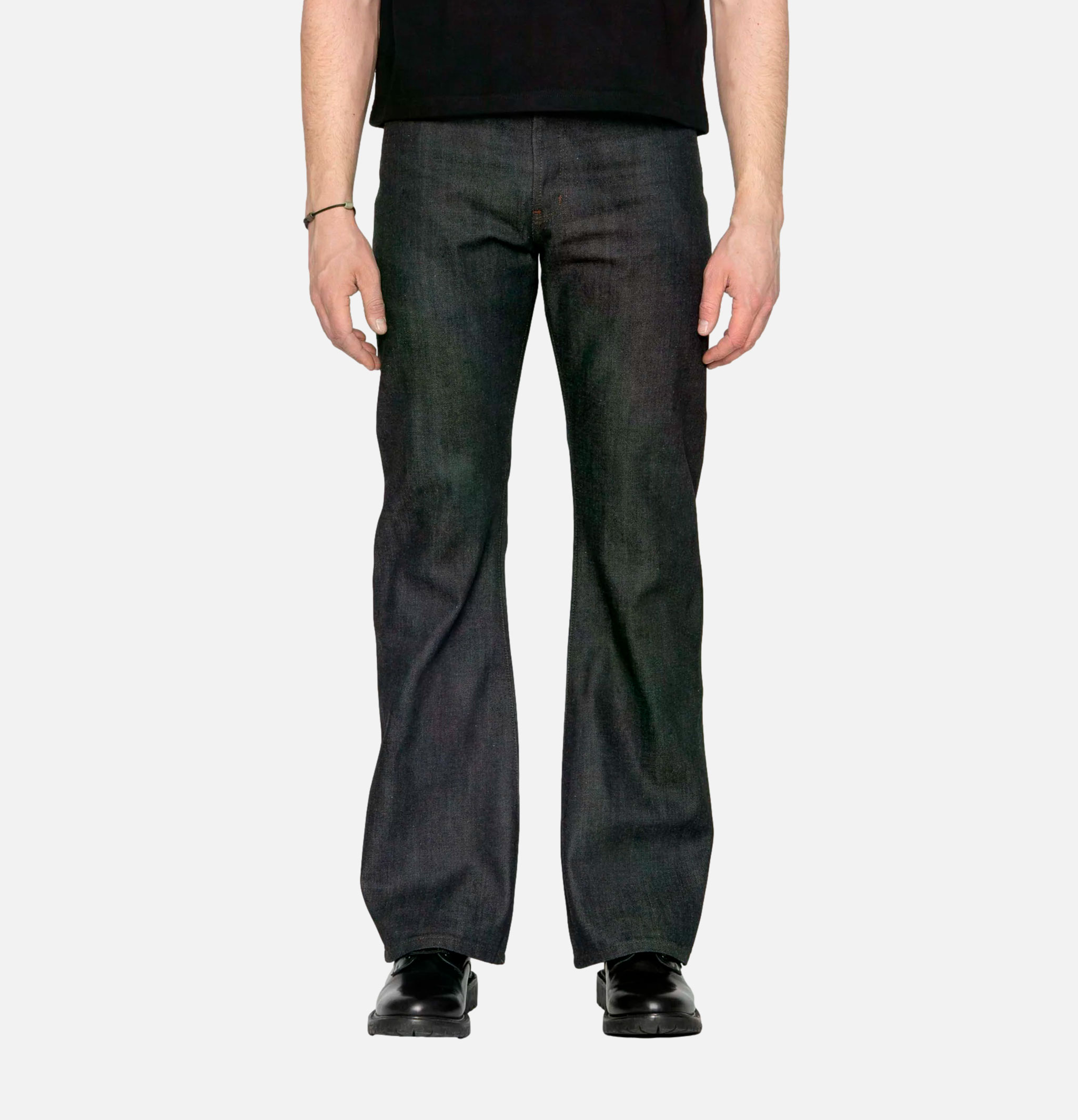 Naked & Famous Groovy Guy Blue Grass Selvedge