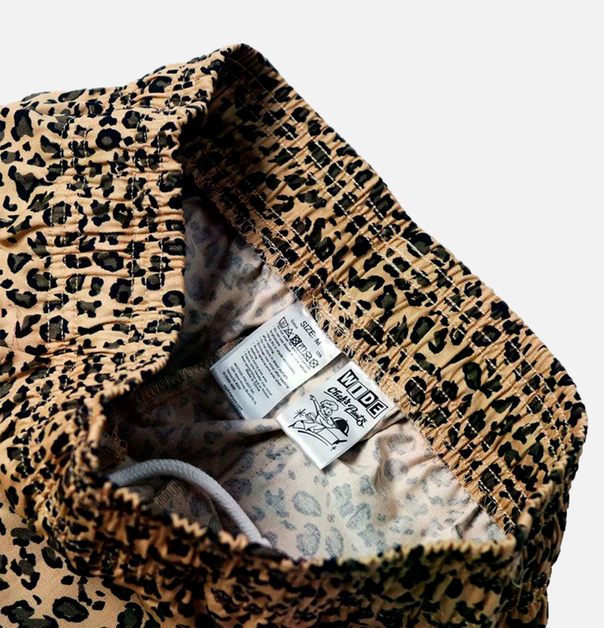 Cookman Wide Chef Pant Leopard