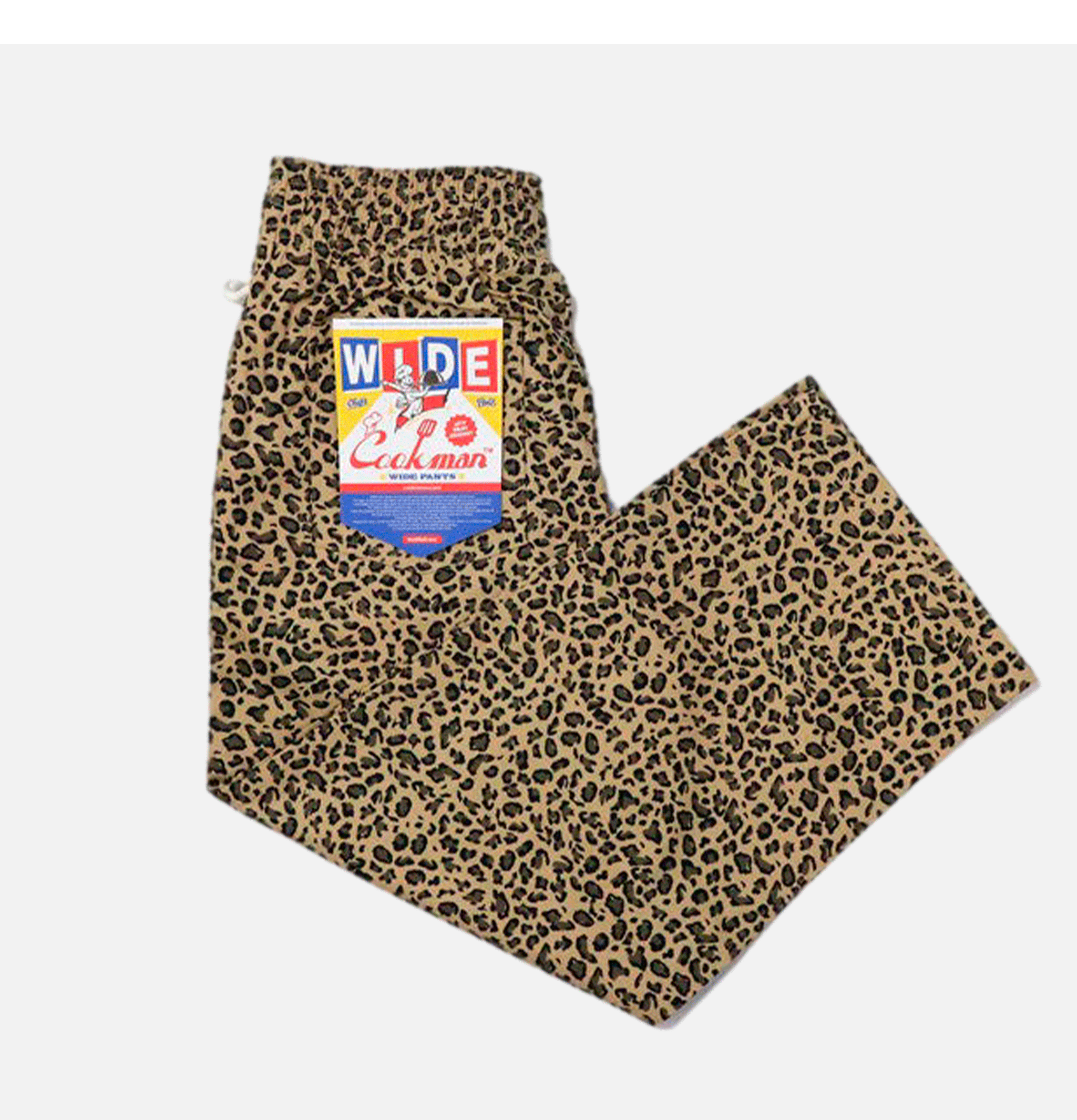 Cookman Wide Chef Pant Leopard