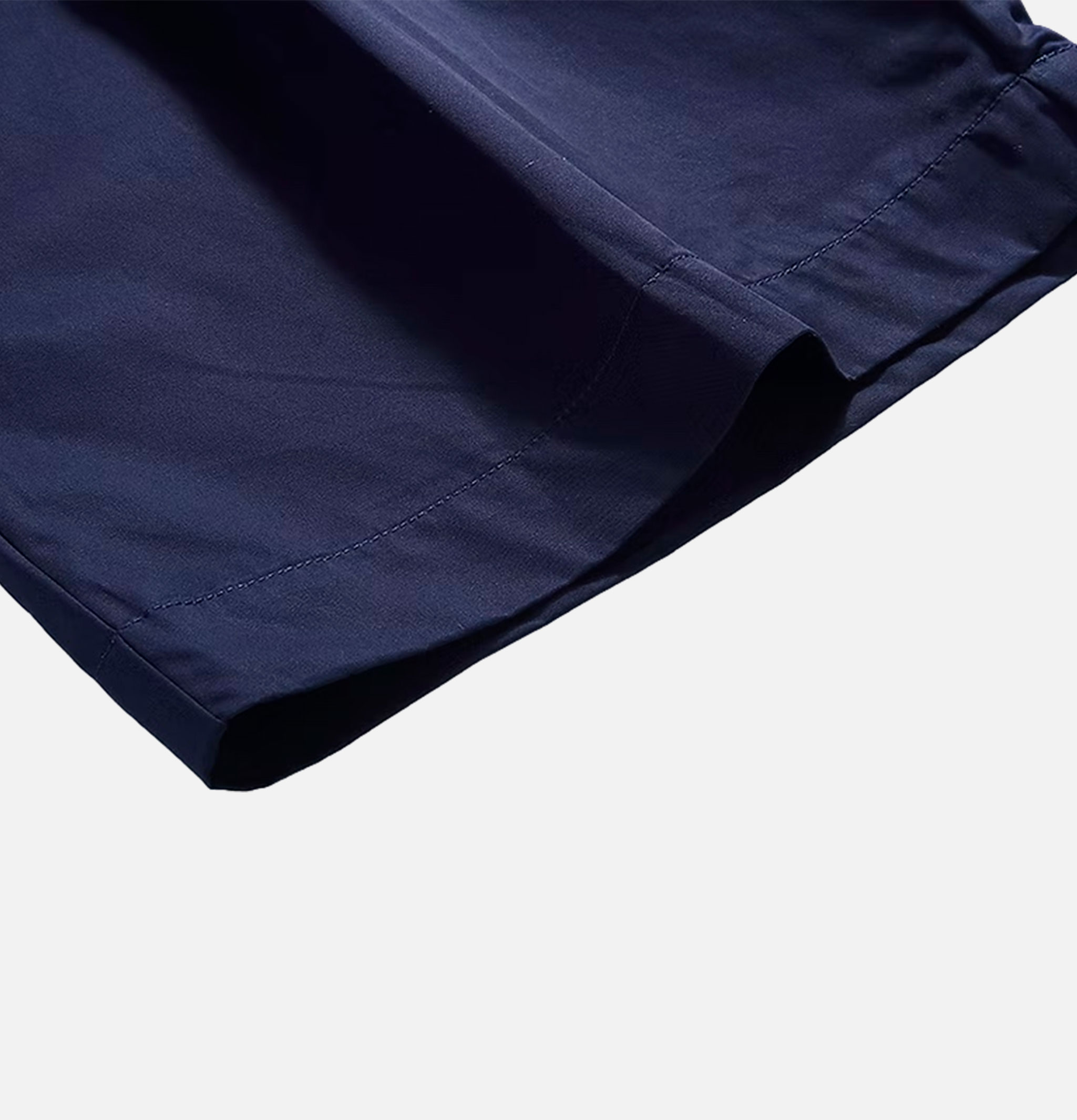 Standard Type Side Button Shorts Navy