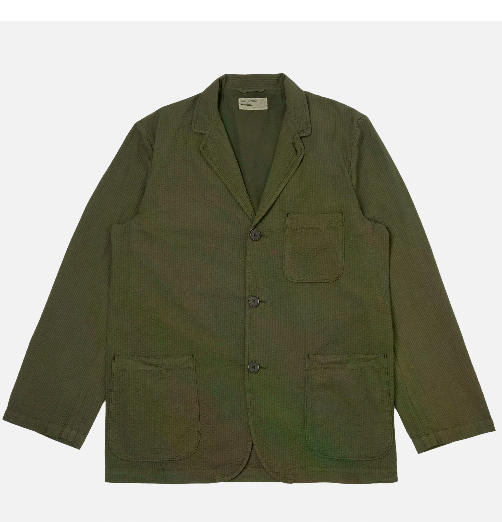Universal Works Three Button Seersucker Jacket