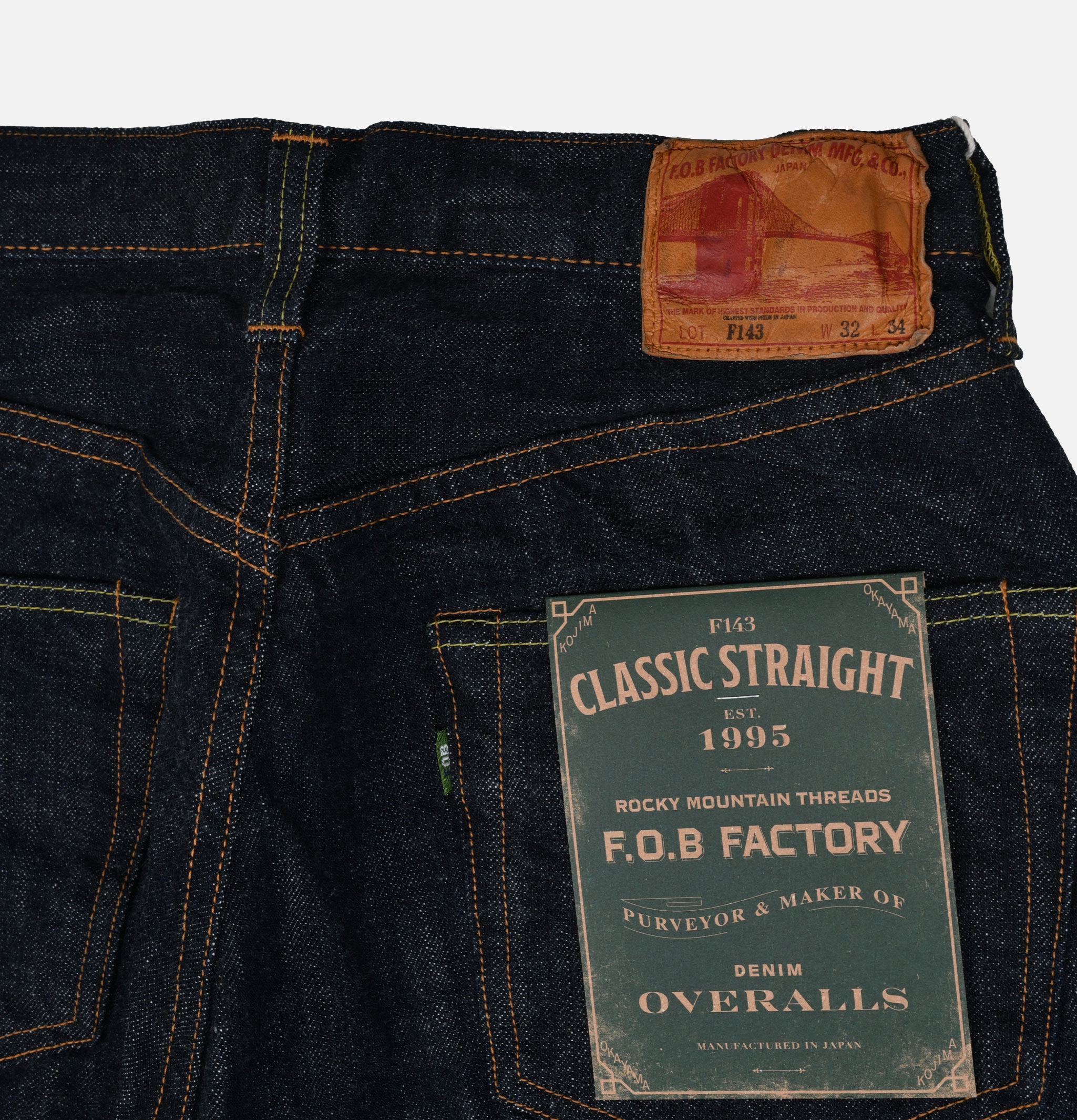 Fob Factory Jean F143 Selvedge Denim 5P