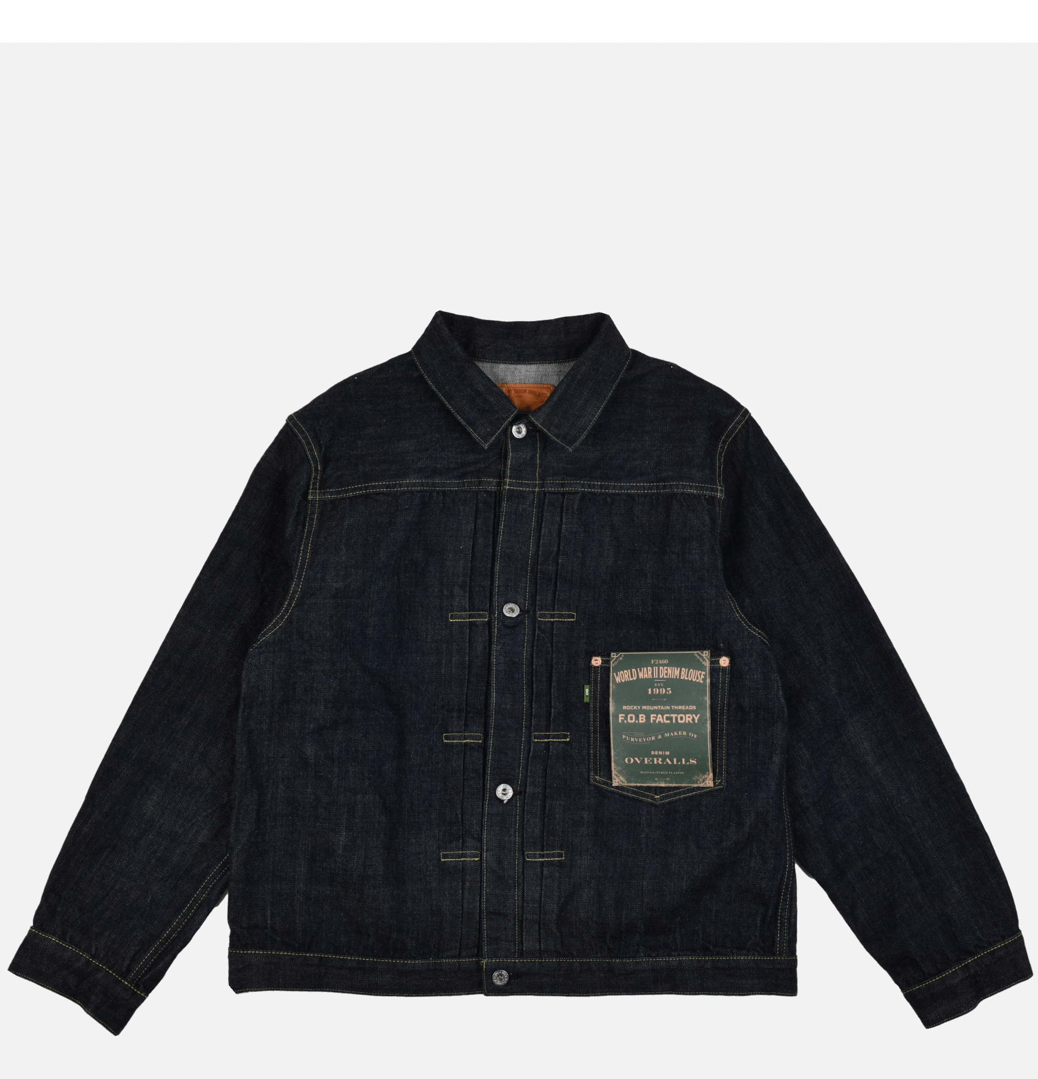 Fob Factory Veste F2460 WWII Type 1 Indigo