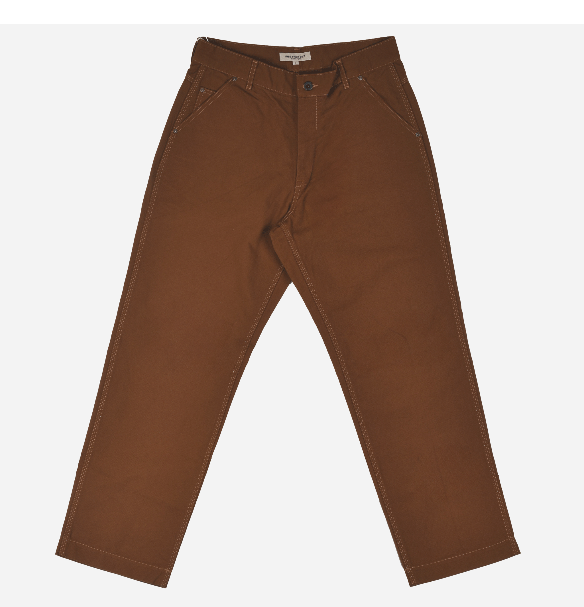 Fob Factory F0530 Brown Cotton Duck Work Pants