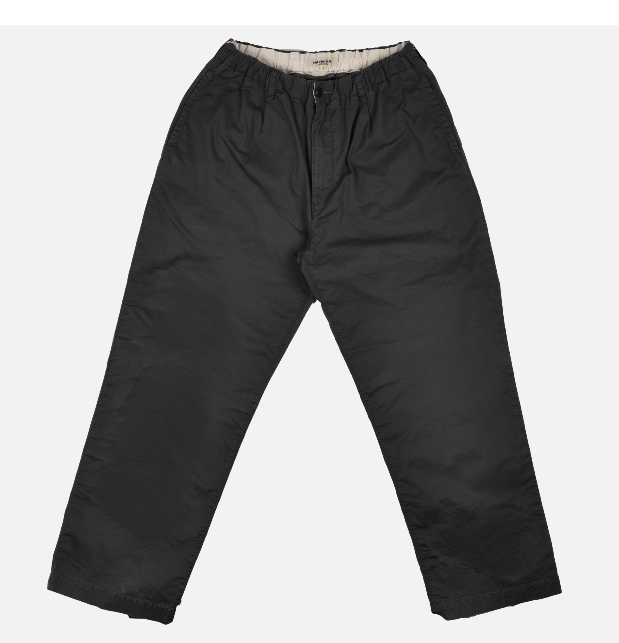 Fob Factory F0549 Twill Easy Pants Charcoal