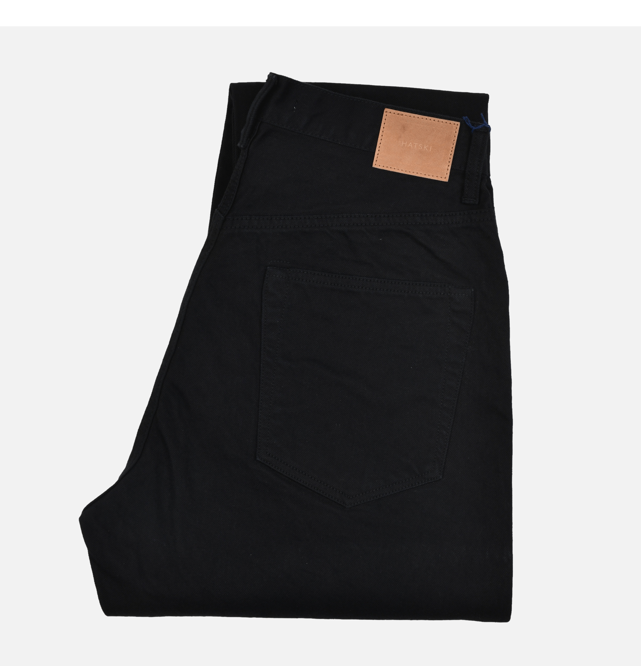 Hatski Denim 01 Loose Tapered Washi Black
