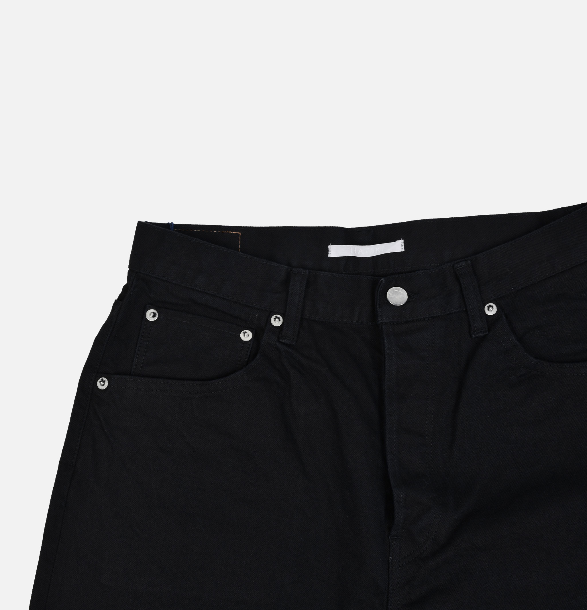 Hatski Denim 01 Loose Tapered Washi Black