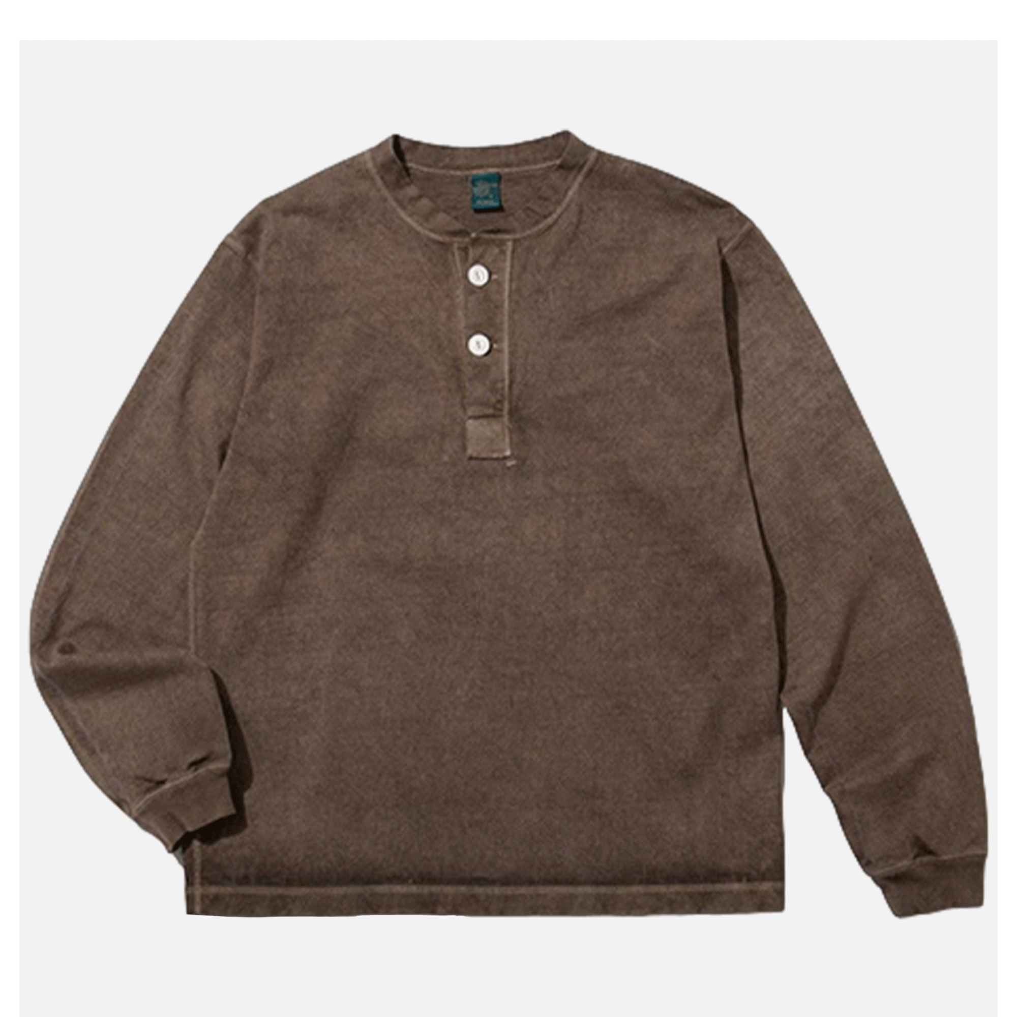 Good On | Ls Heavy Henley Tee Marron