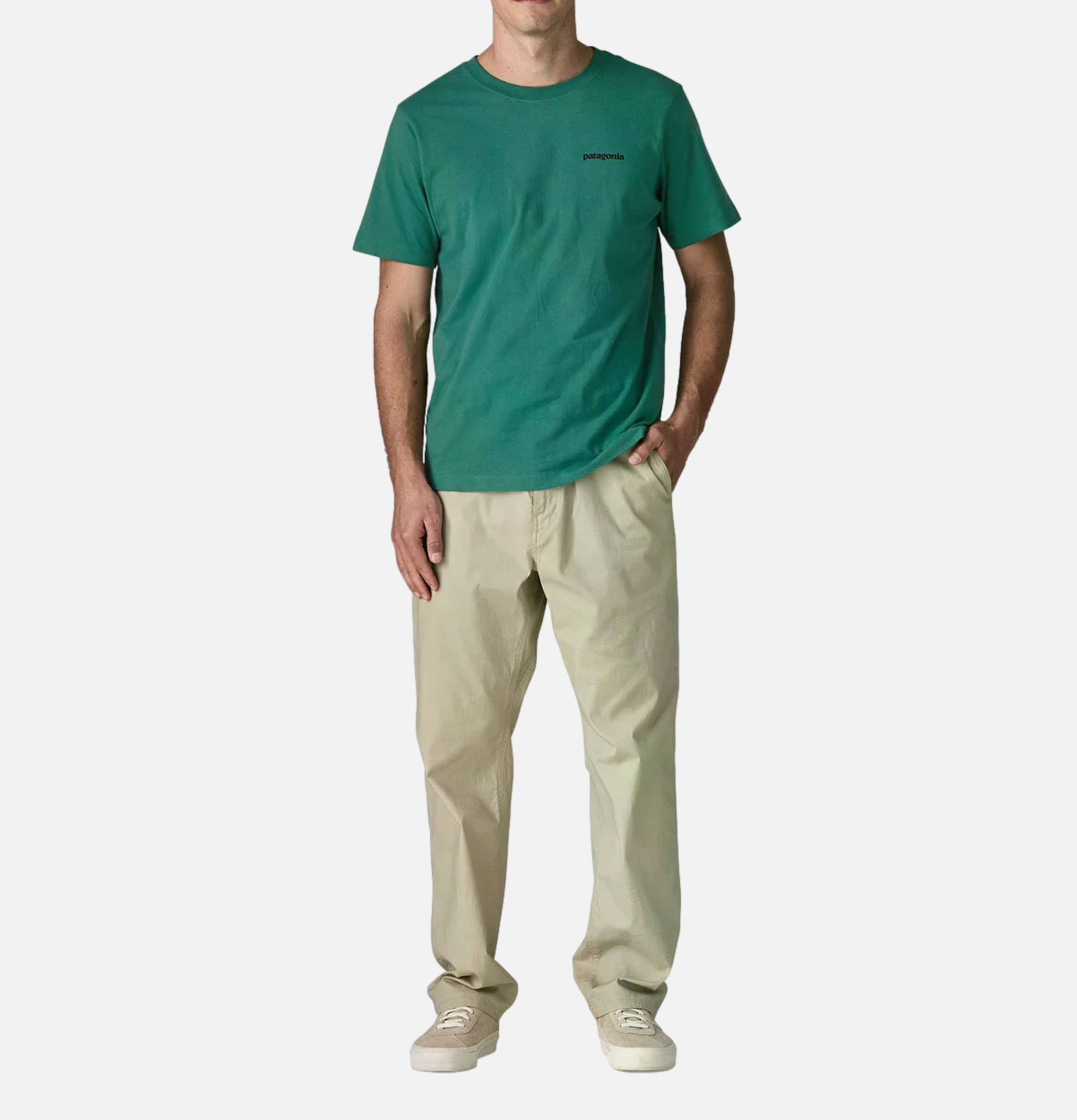 Patagonia M's P-6 Logo T-shirt Undyed Natural