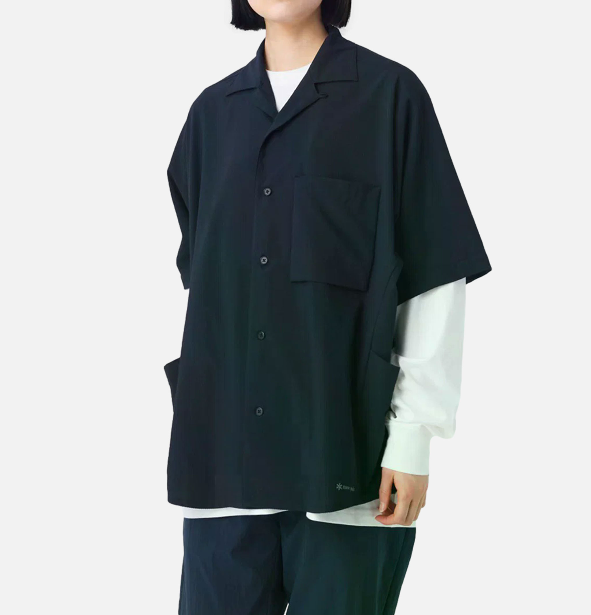 Chemise Snow Peak Airo Short Sleeve Noir
