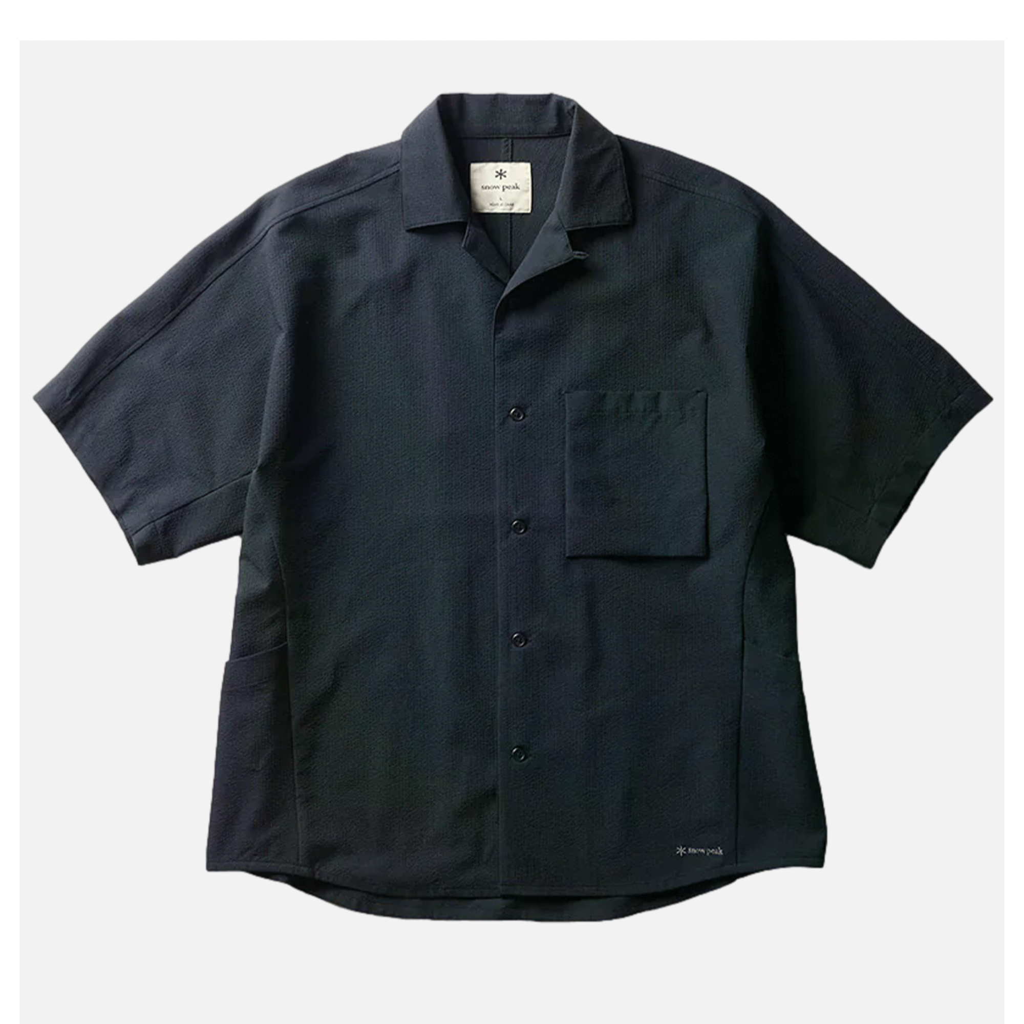 Snow Peak | Airo Short Sleeve Shirt Black | Royalcheese Paris
