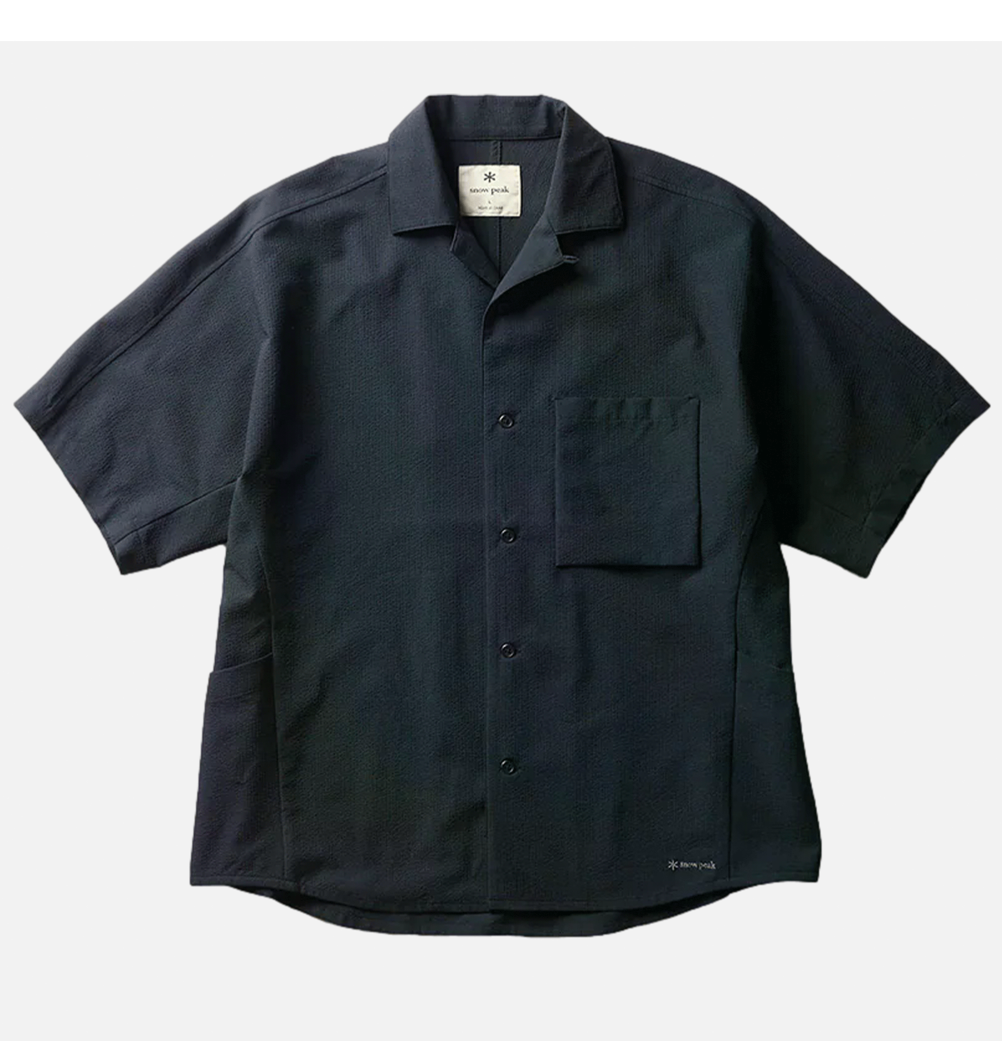 Chemise Snow Peak Airo Short Sleeve Noir