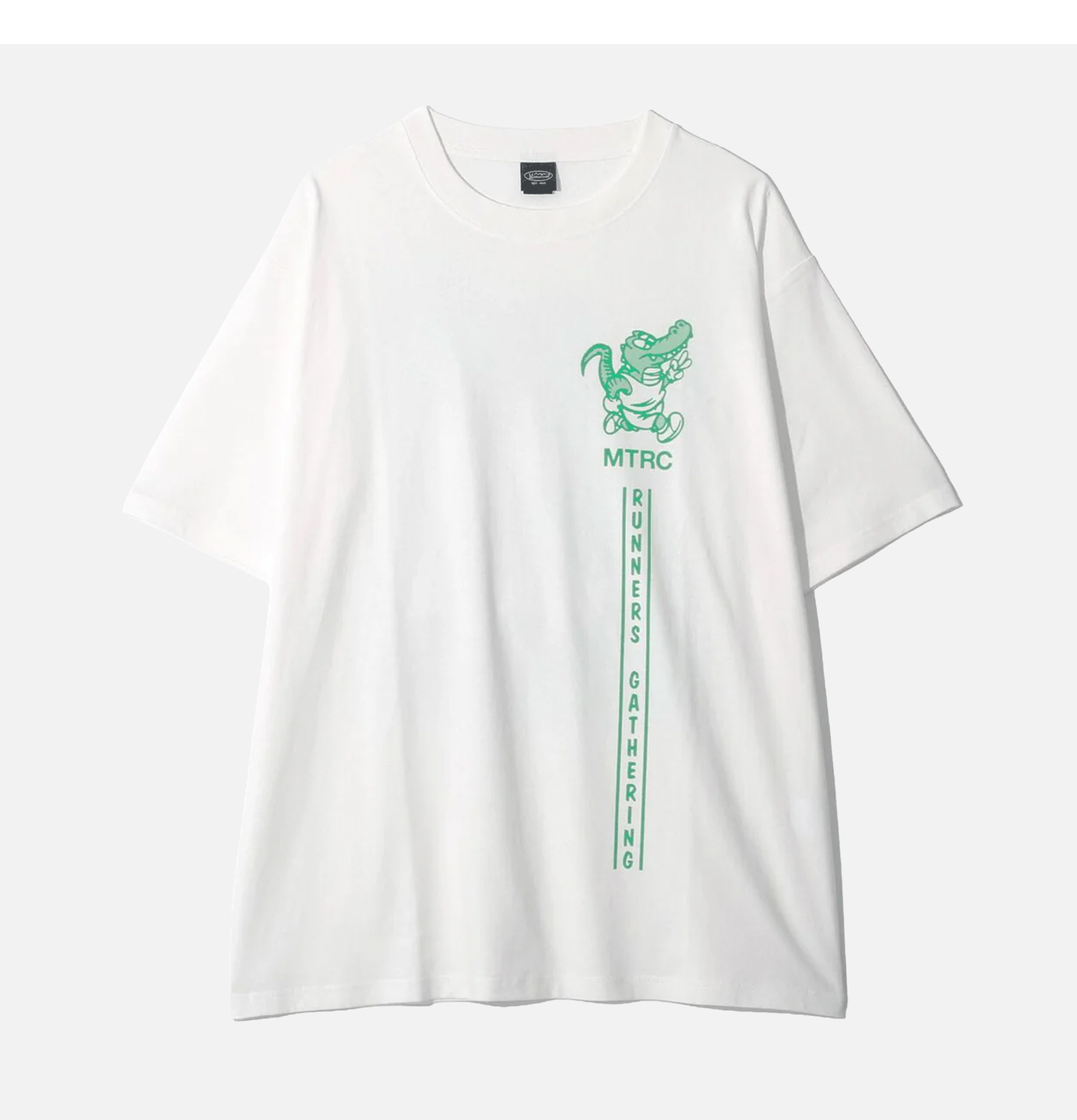 Manastash T-shirt Citee Crocodile Blanc