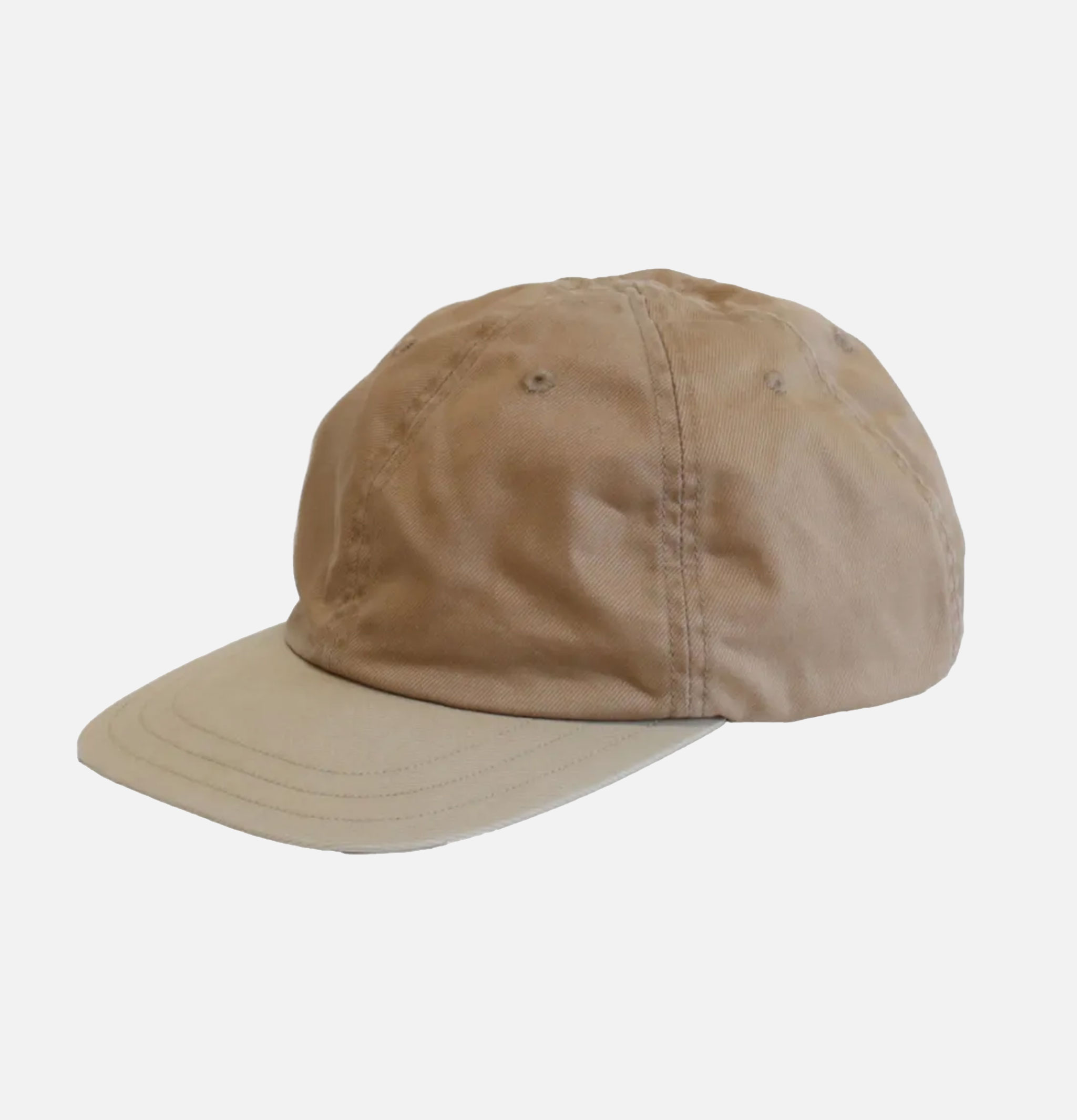 Decho Casquette Mil Drill Bicolor Ball Buckle Beige