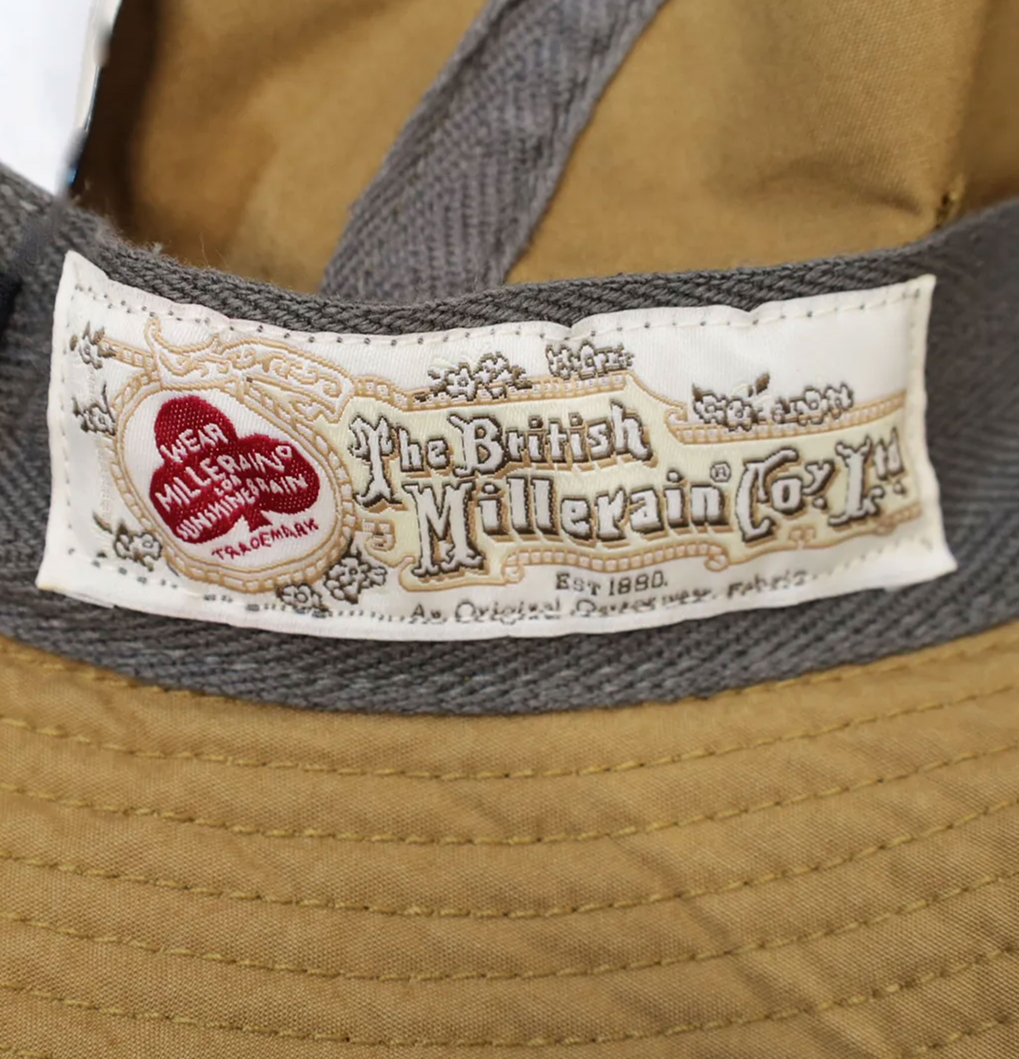 Decho Millerrain Waxed Cotton Jet Hat Beige