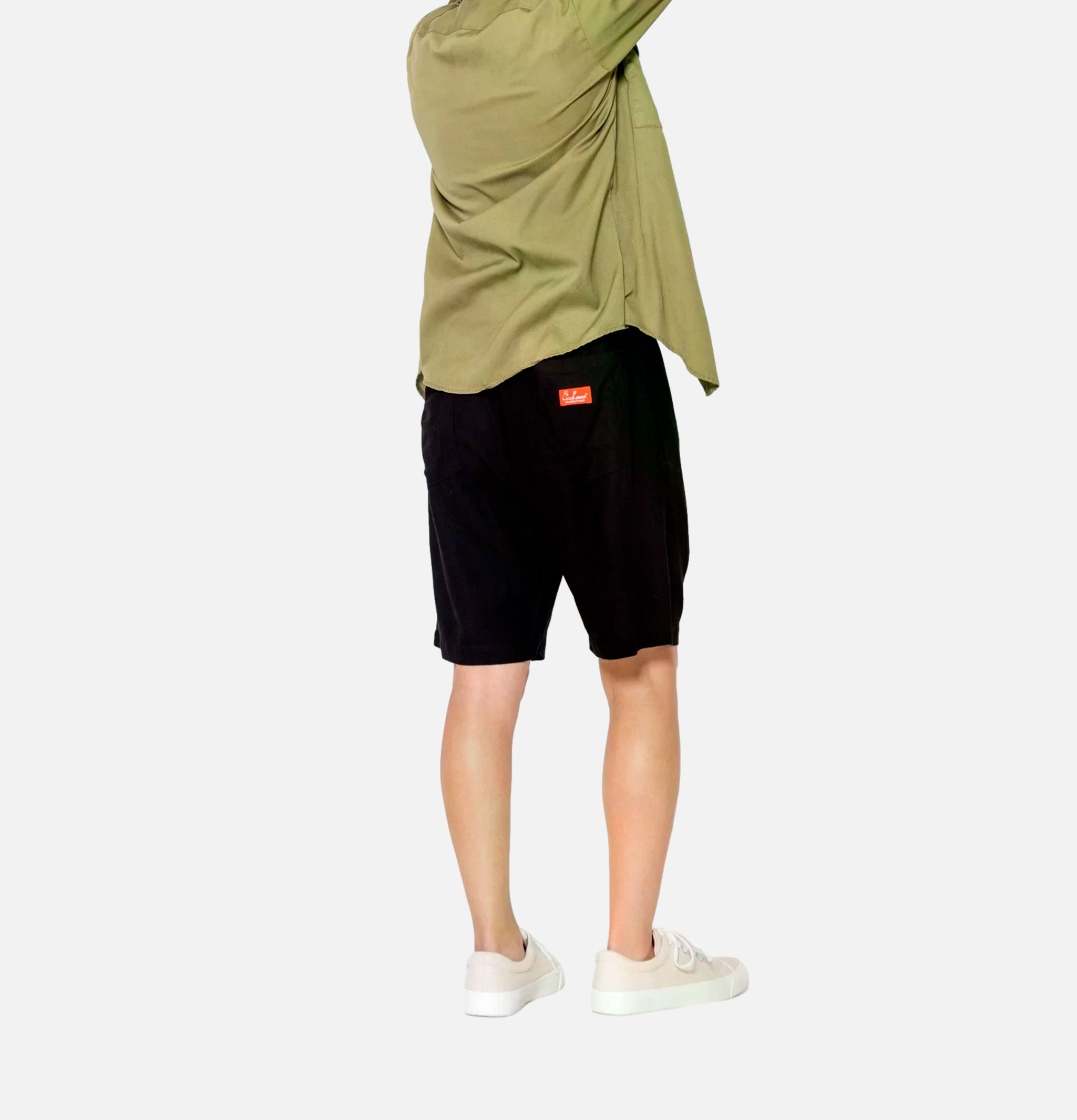 Cookman Chef Linen Shorts Black