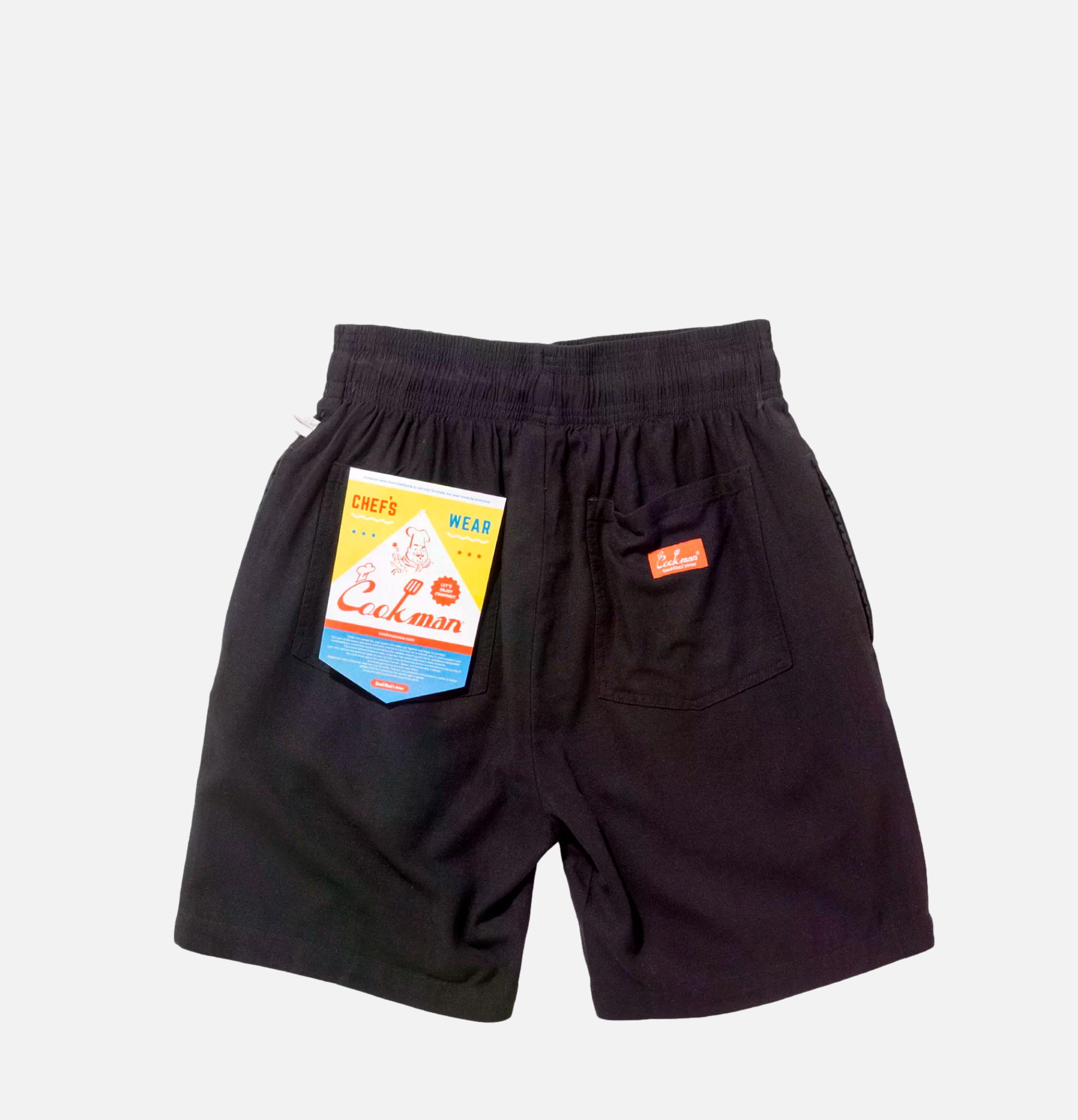 Cookman Chef Linen Shorts Black