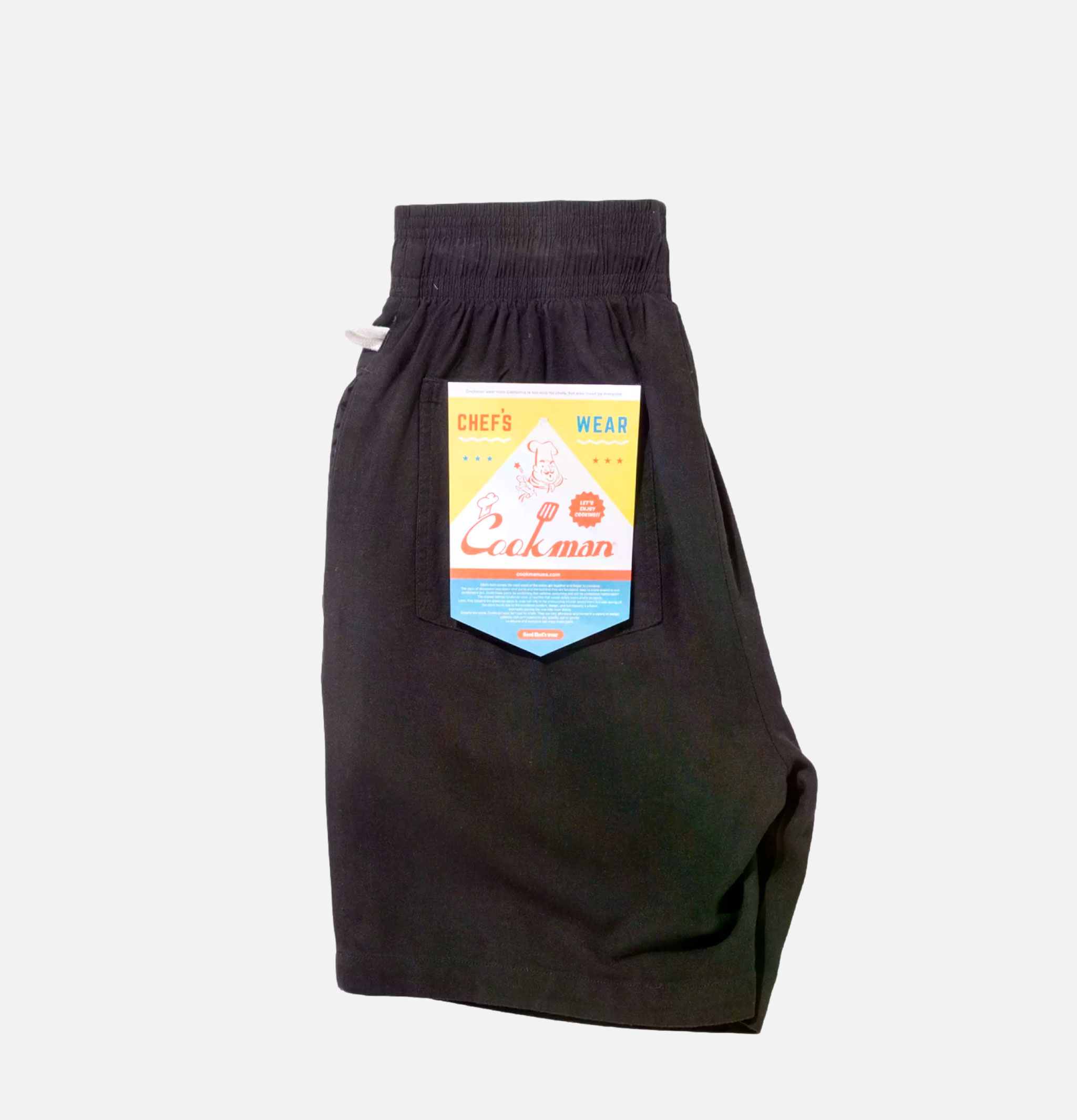 Cookman Chef Linen Shorts Black