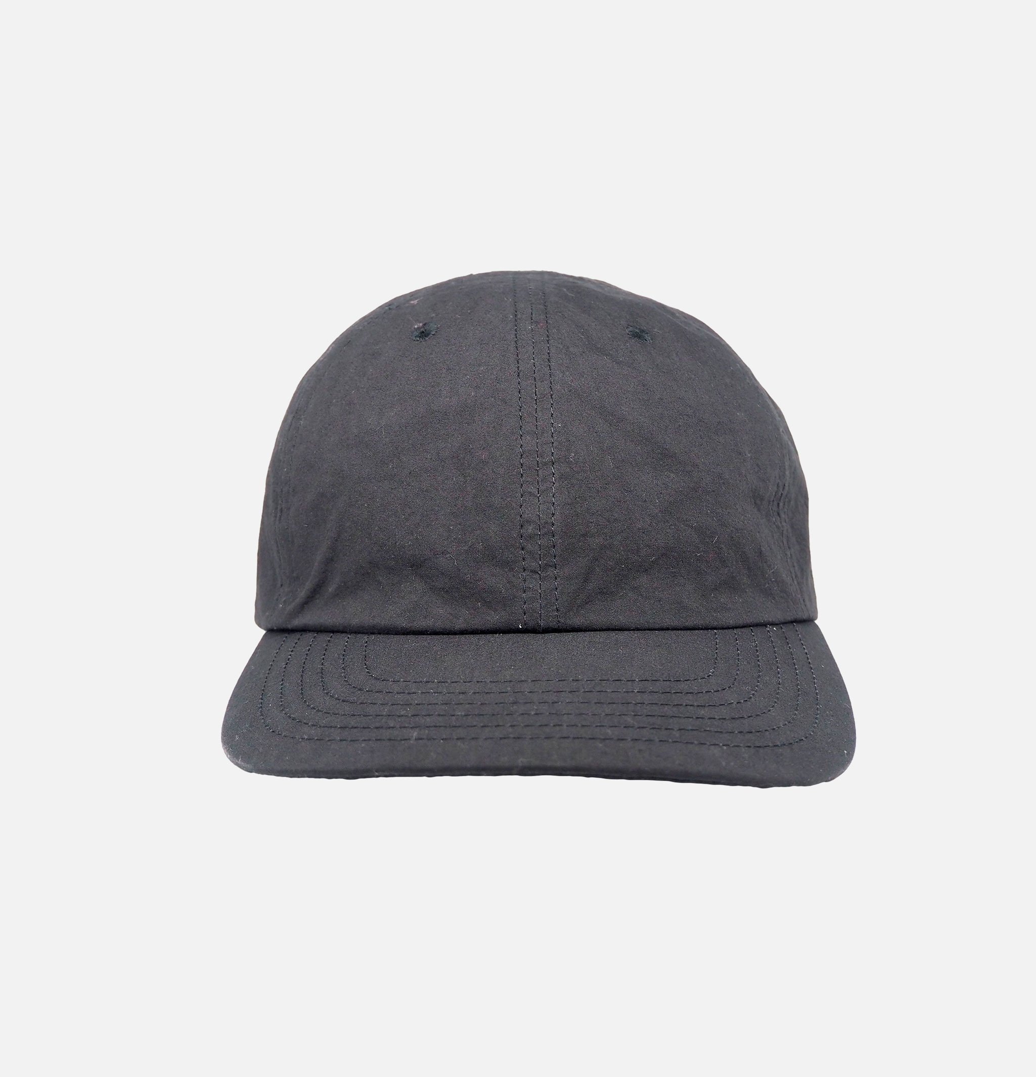 Found Feather 6pan Strap Cap Black