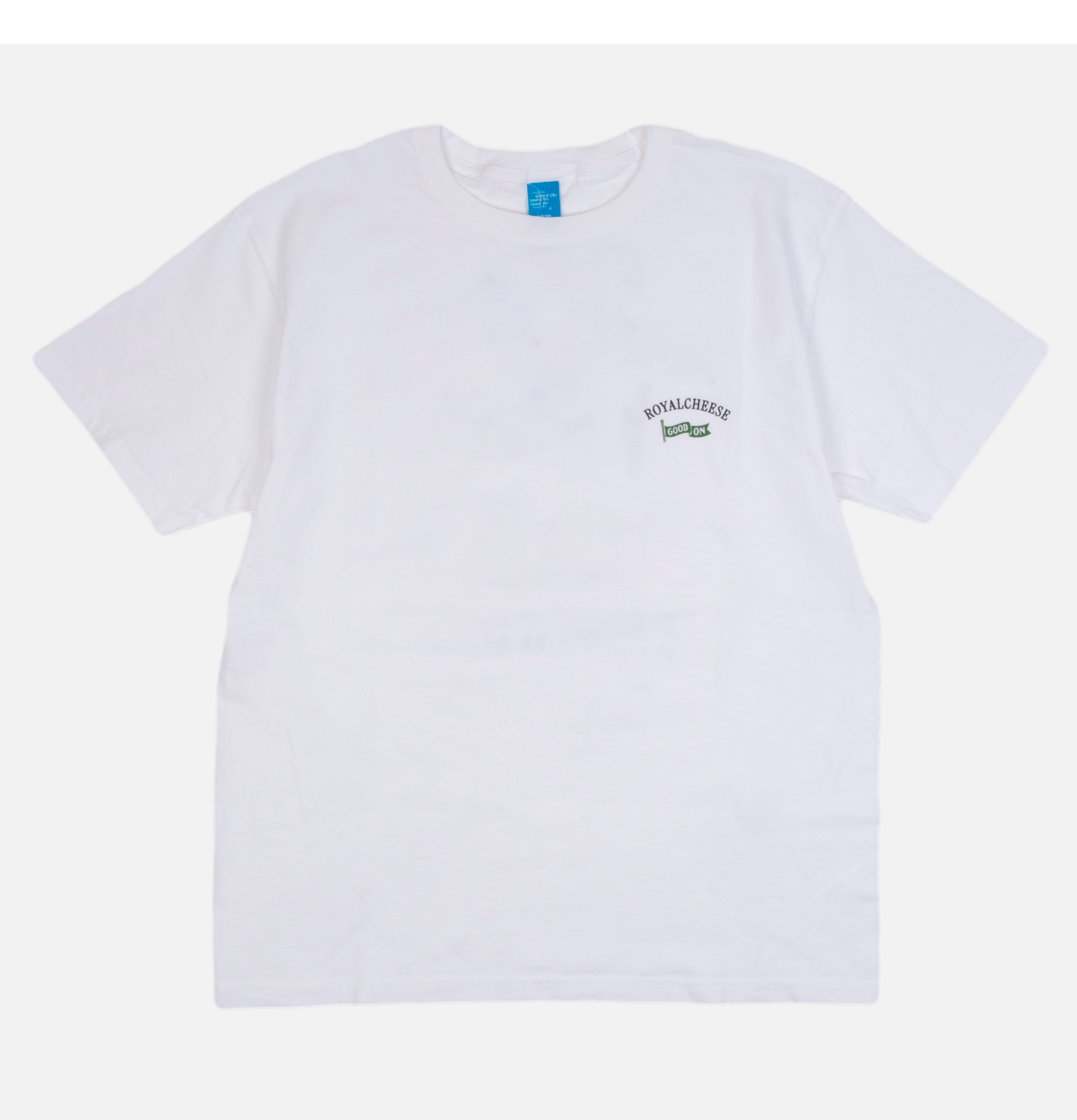 Good On S/s Crew Tee Royalcheese White