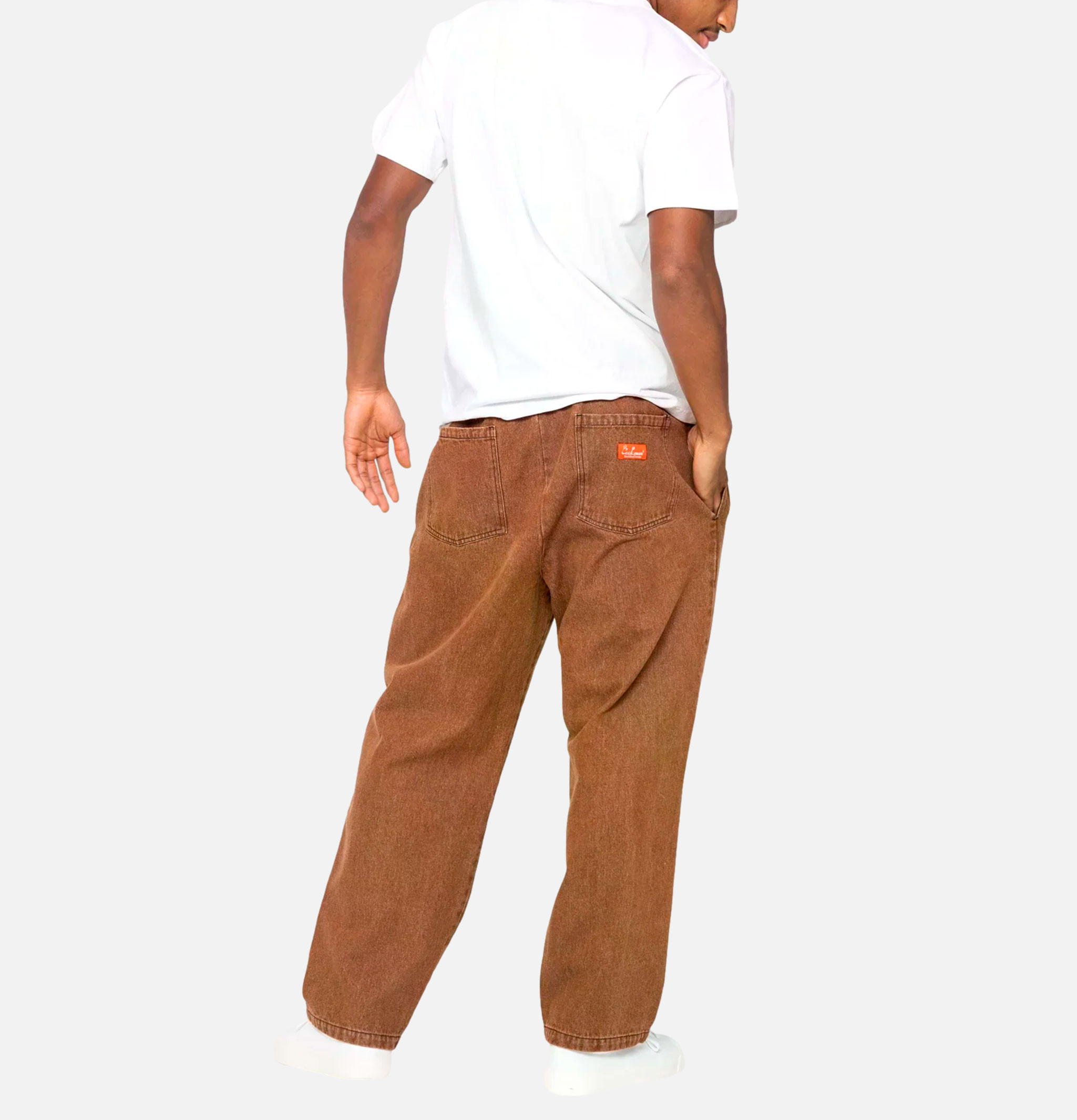 Cookman Semiwide Pant Denim Brown