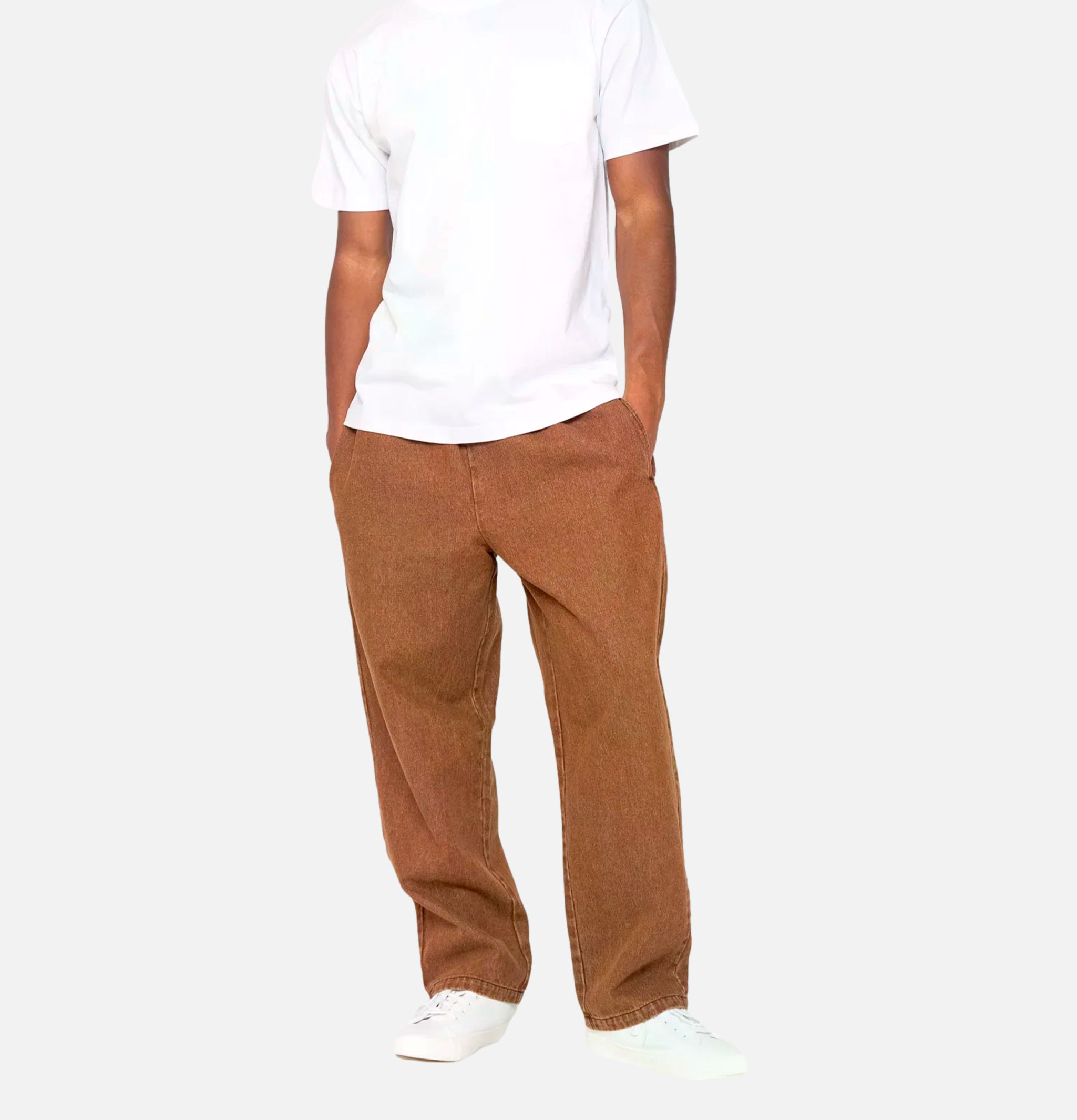 Cookman Semiwide Pant Denim Brown