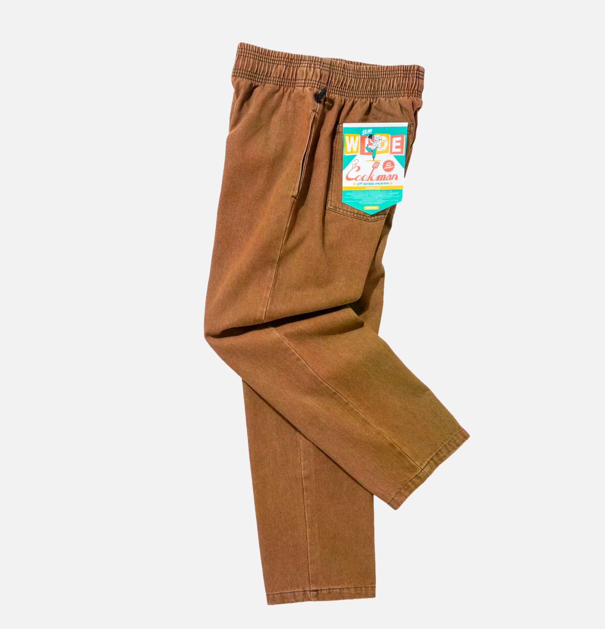Cookman Semiwide Pant Denim Brown