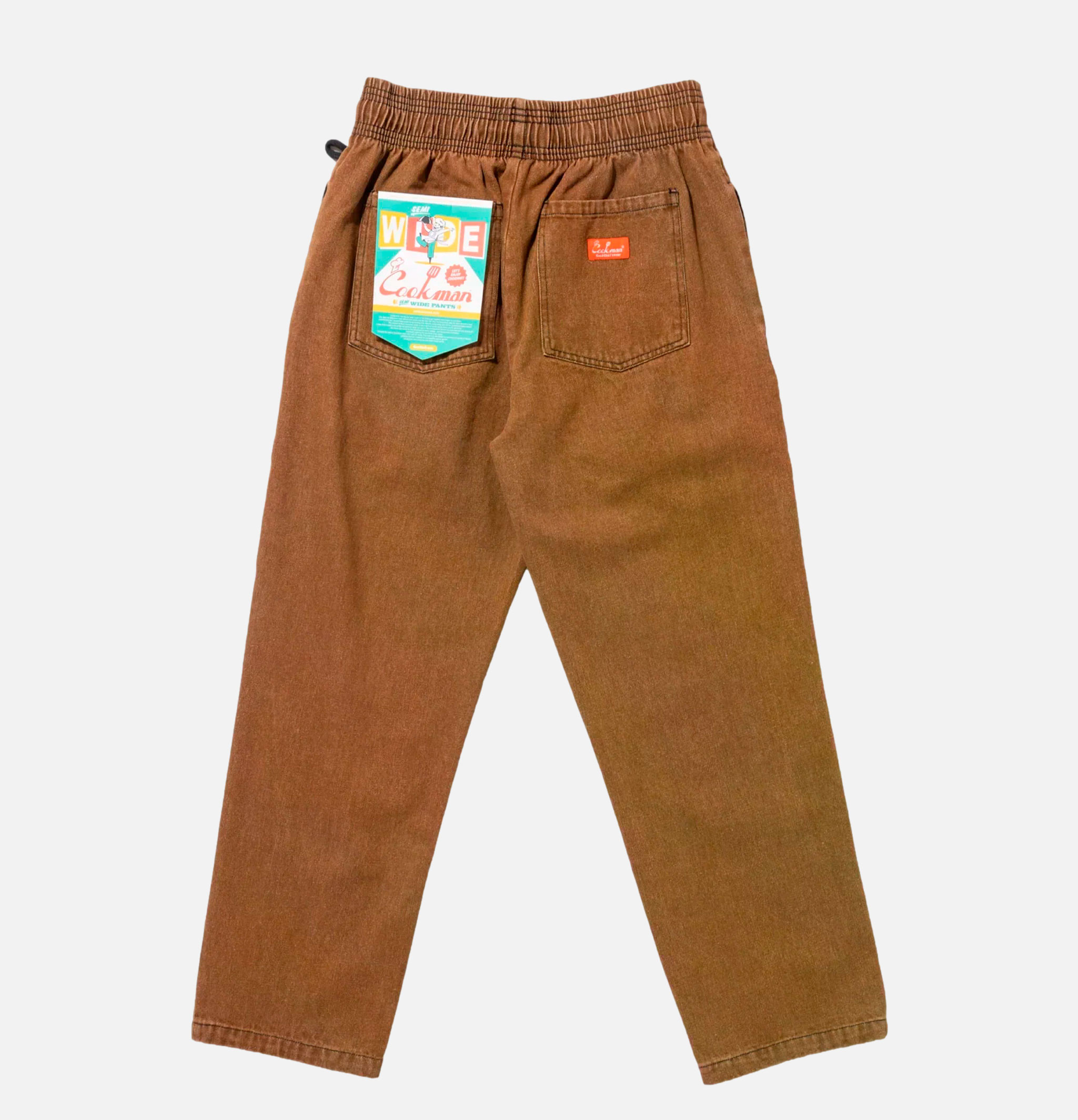 Cookman Semiwide Pant Denim Brown