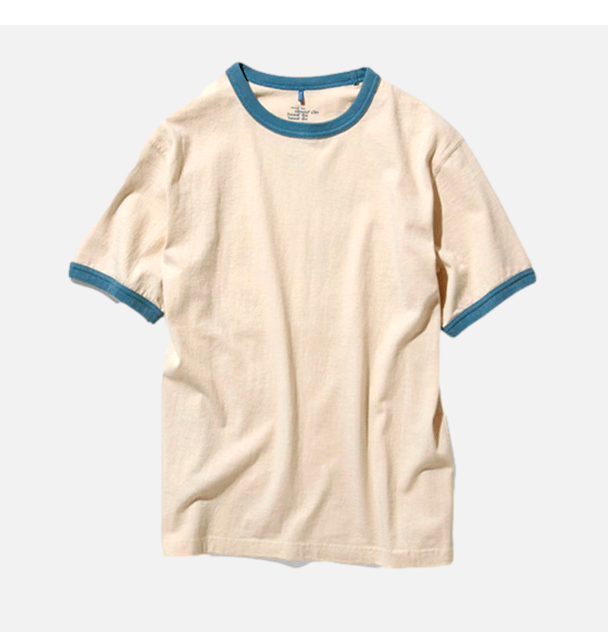 Good On Ringer Tee Natural Smoke