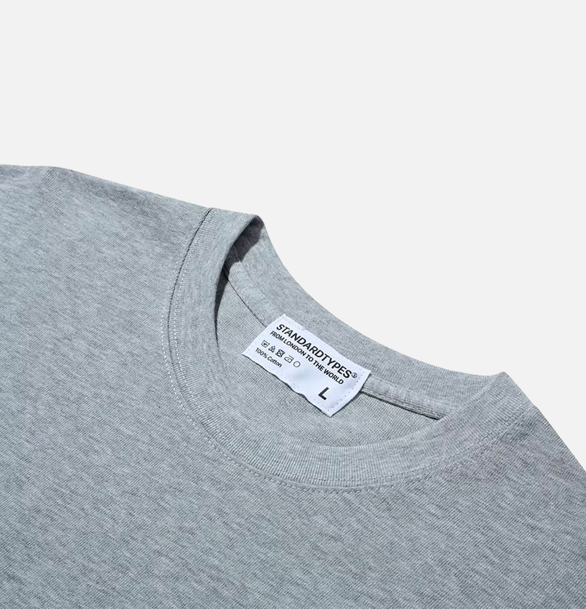 Standard Types Essential Heavy Tee Heather Grey