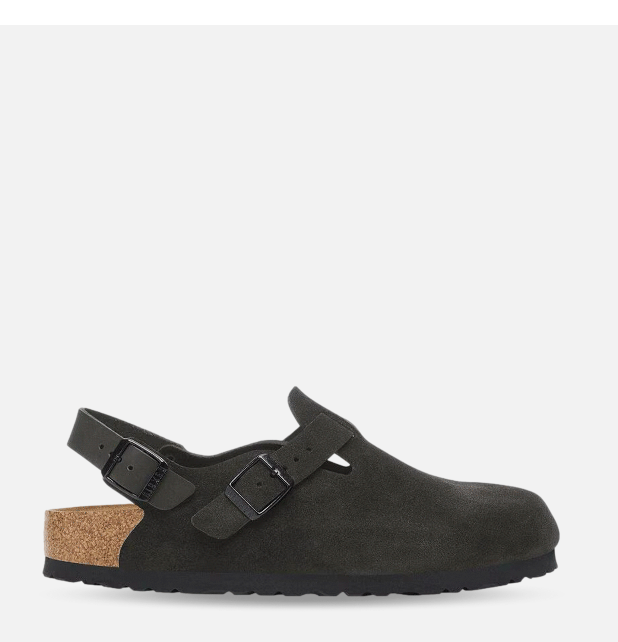 Birkenstock Mules Tokio Noir Suede Étroite